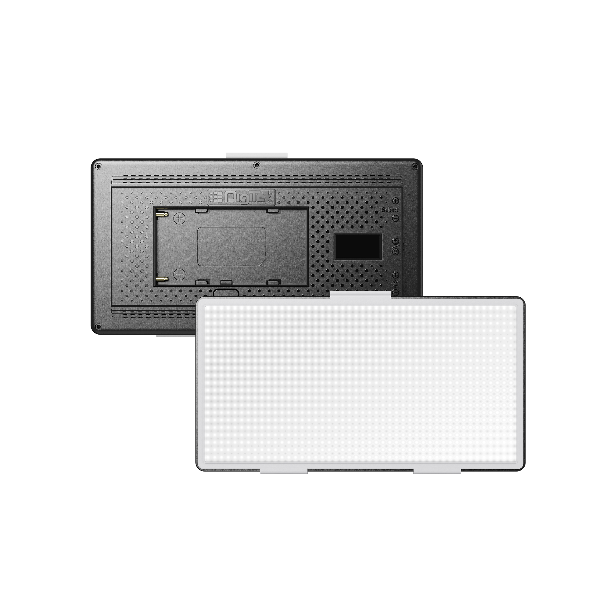 مصباح فيديو LED ثنائي اللون محمول من Digitek (LED-D432 Bi) LED-D432Bi (البطارية غير مشمولة)