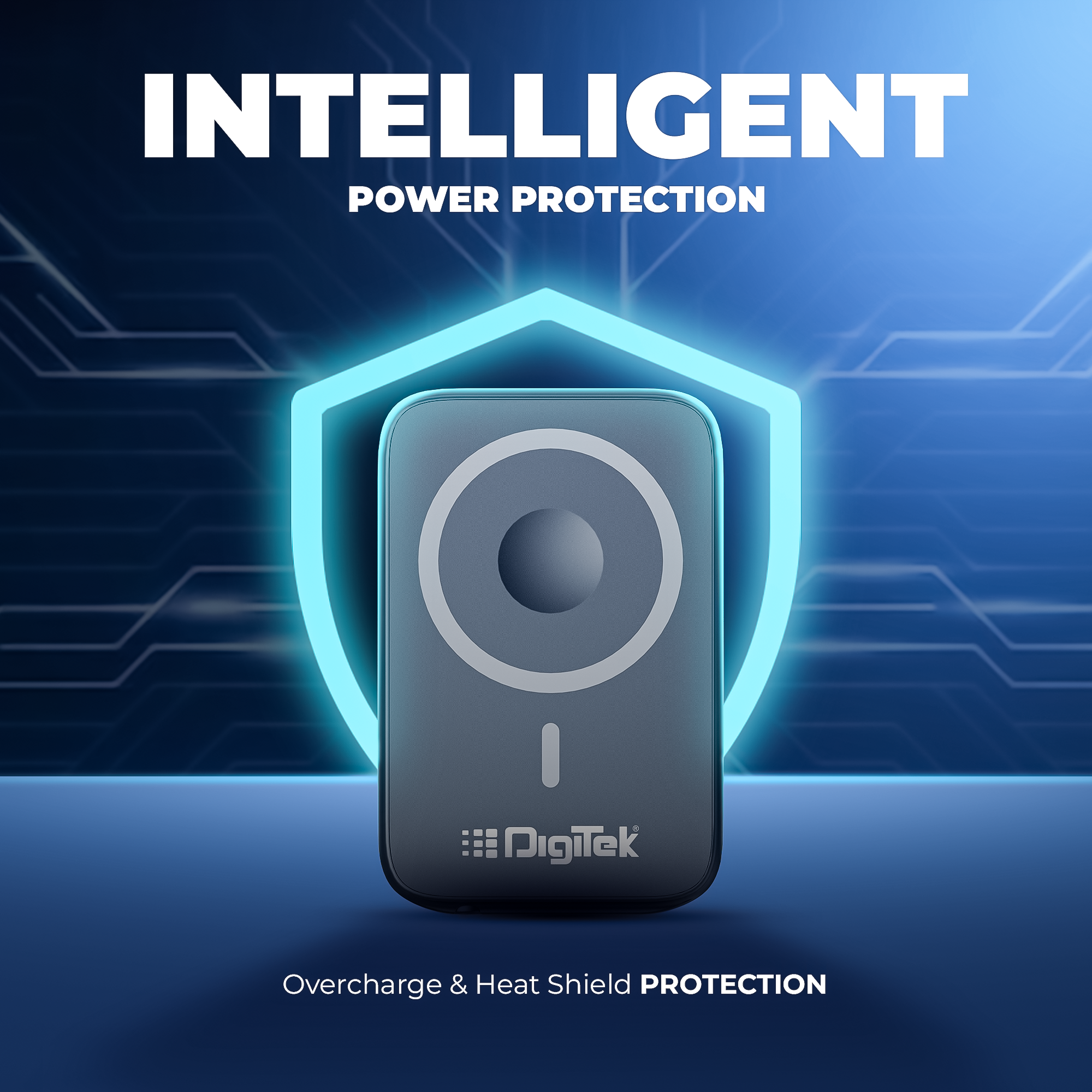 Digitek (DPB-10000 MS) 3-in-1 Super Fast MagSafe Power Bank for iPhone, AirPods & iWatch