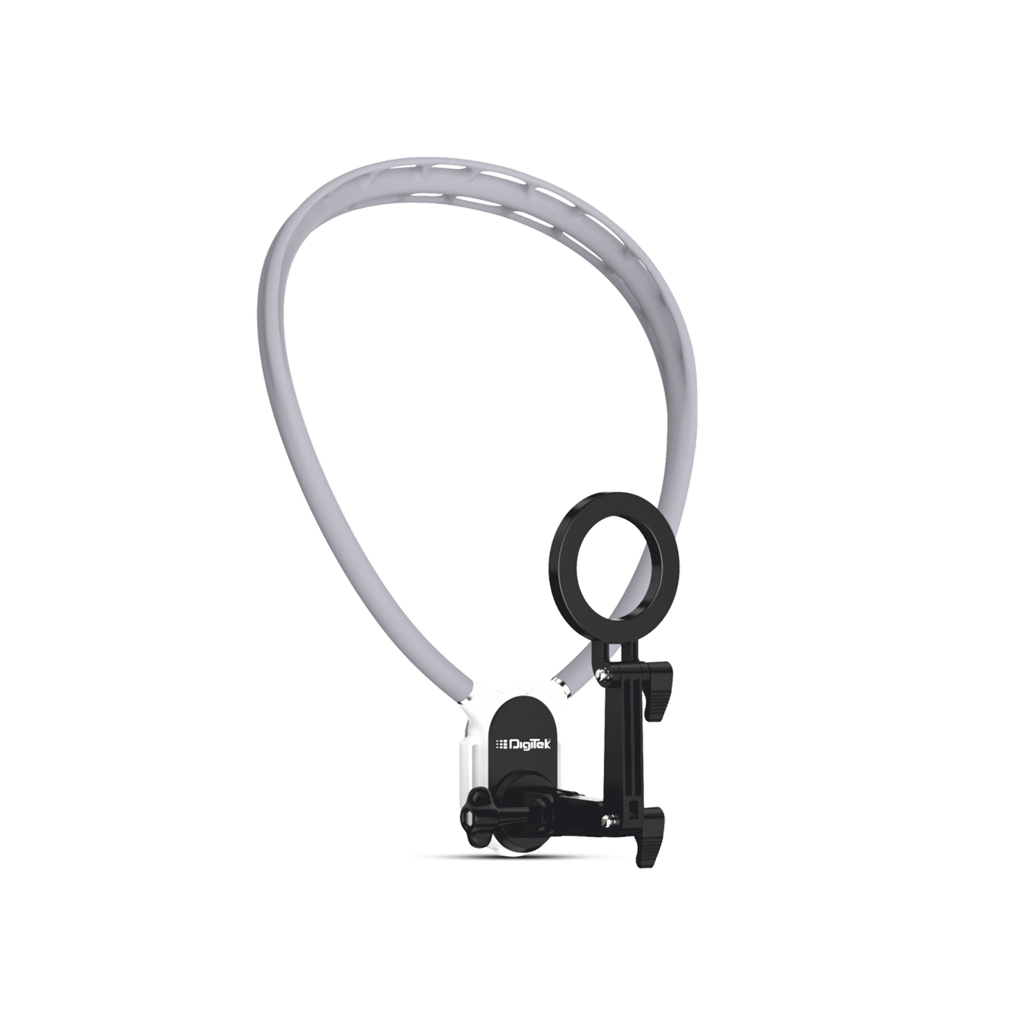 Digitek (DNM 050) Silicon U-Shaped Neck Magnetic Mount for Phones & Action Cameras, Magnetic Grip, 360° Rotation, Horizontal/Vertical Shooting, MagSafe & Non-MagSafe Compatible, for Outdoor Vlogging
