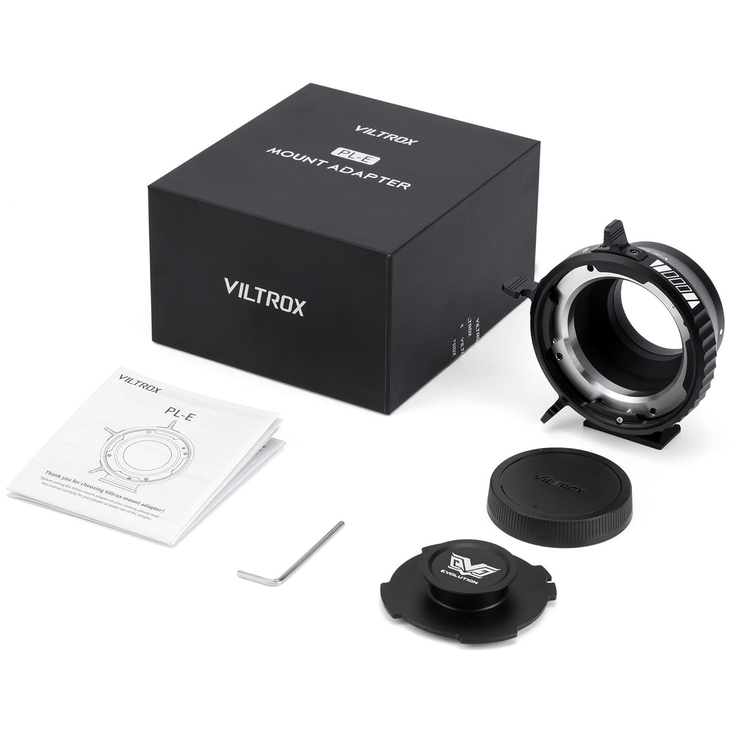 VILTROX PL-E Lens Mount Adapter with Rotary Lock Compatible with PL Lens to Sony E/NEX Mount Cameras A7S3/FS7/5/FX9 /A7R4/R3/a Series/Nex Series