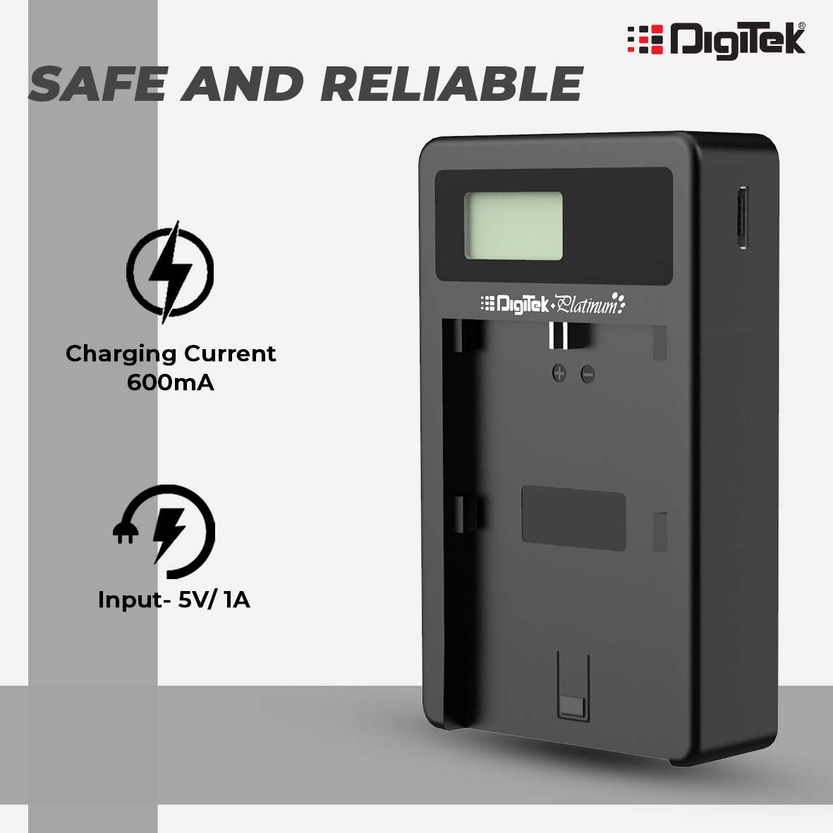 Digitek (DPUC 012S (LCD MU) ENEL15 for ENEL15) Platinum Charger DPUC 012S (LCD MU) ENEL15 for ENEL15 Battery