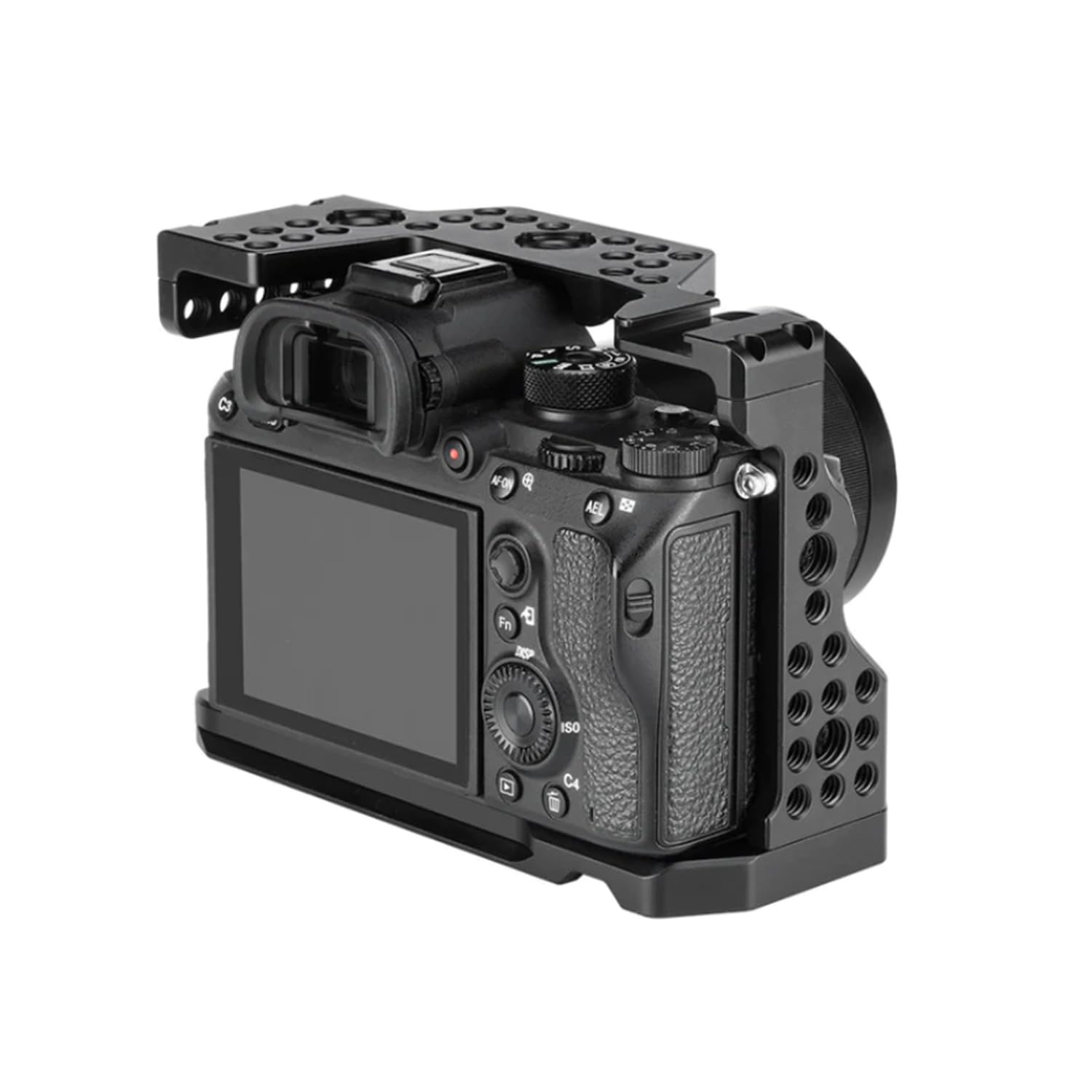 Digitek Camera Cage A7R2/R3/M3/M2/A9 Compatible with Sony A7R2 /A7R3 /A9 /A7M3 /A73 /A72 /A7M2 | Aluminum Form-Fitted Cage with HDMI Cable Clamp & Quick Tripod Mounting - Digitek