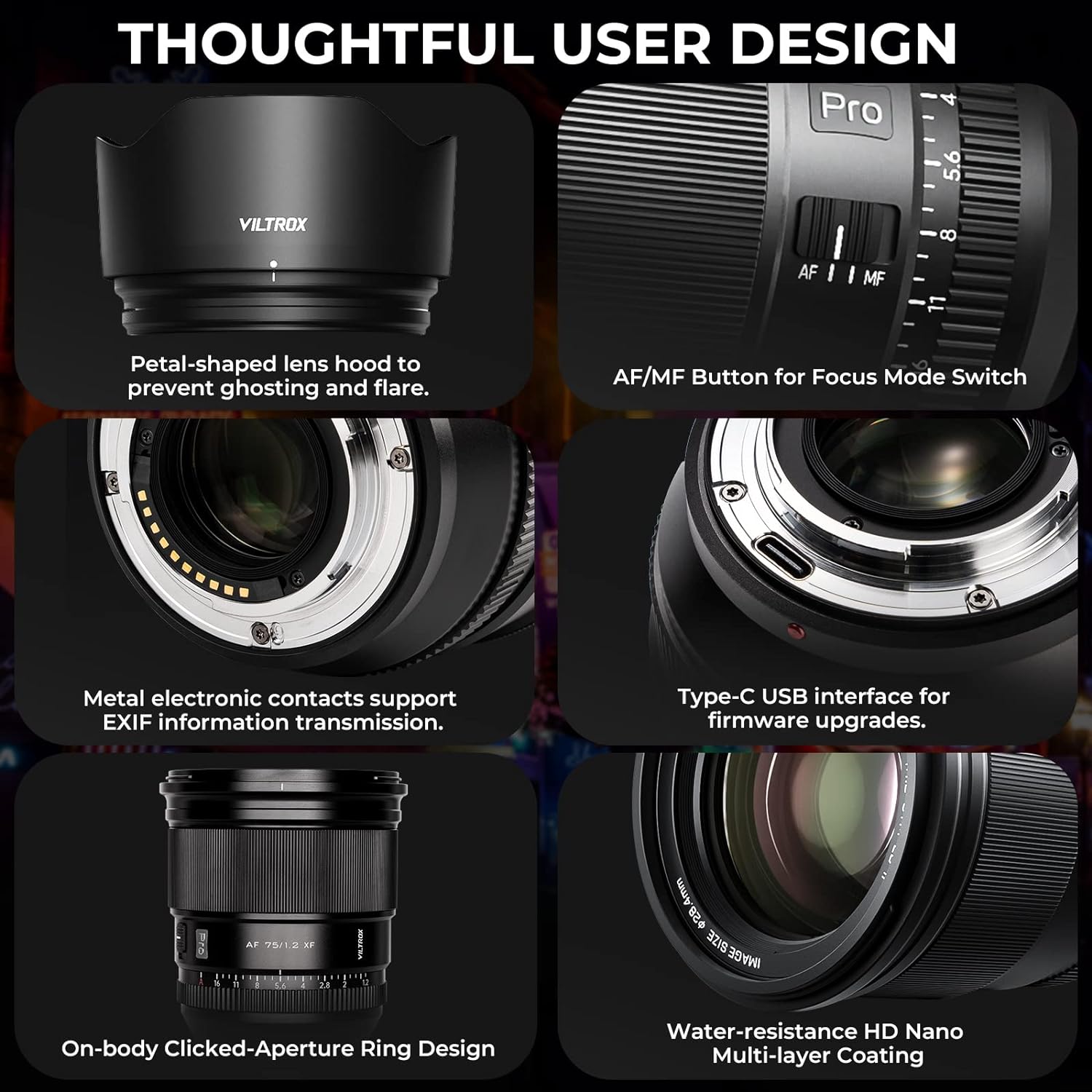 Viltrox 75mm F1.2 Pro Level Autofocus Lens, Compatible with Fuji X-Mount Mirrorless Cameras X-A7 X-E2S X-E3 X-E4 X-H1 X-H2 X-H2S X-Pro2 X-Pro3 X-S10 X-T1 X-T1 IR X-T10 X T100 X-T2 X-T20 X-T200 X-T3 - Digitek