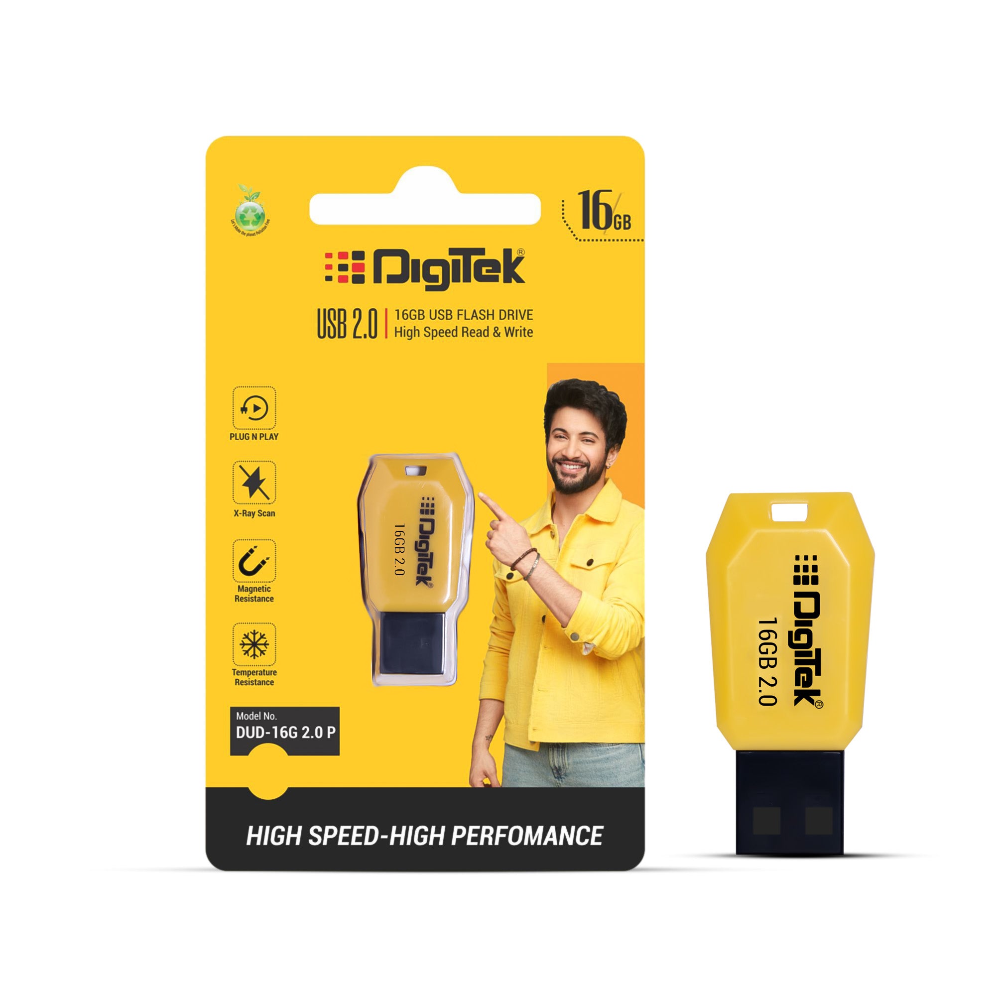 Digitek (DUD 2.0 P 16GB) High-Speed 32GB USB Pen Drive – Fast Data Storage & Transfer, Plug & Play, X-Ray, Magnetic & Temperature Resistant – Ideal for Laptops, Smart TVs, Car Audio & More