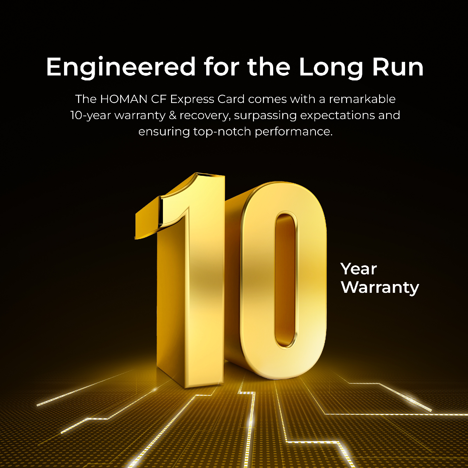 HOMAN CF Express Card Type-A 512GB fit for Any Environmental Temperature from -10 Degree to 70 Degree Celsius with 10 Year Warranty & Recovery - Digitek