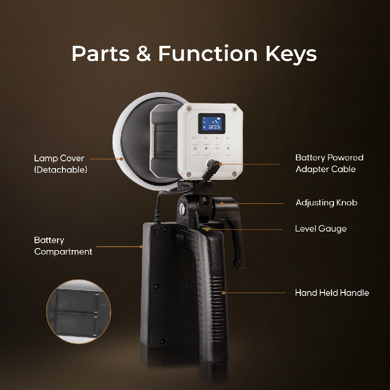 Digitek (DCL-60 WBC) Bi-Color Handheld contionuous Led Light DCL-60 WBC - Digitek