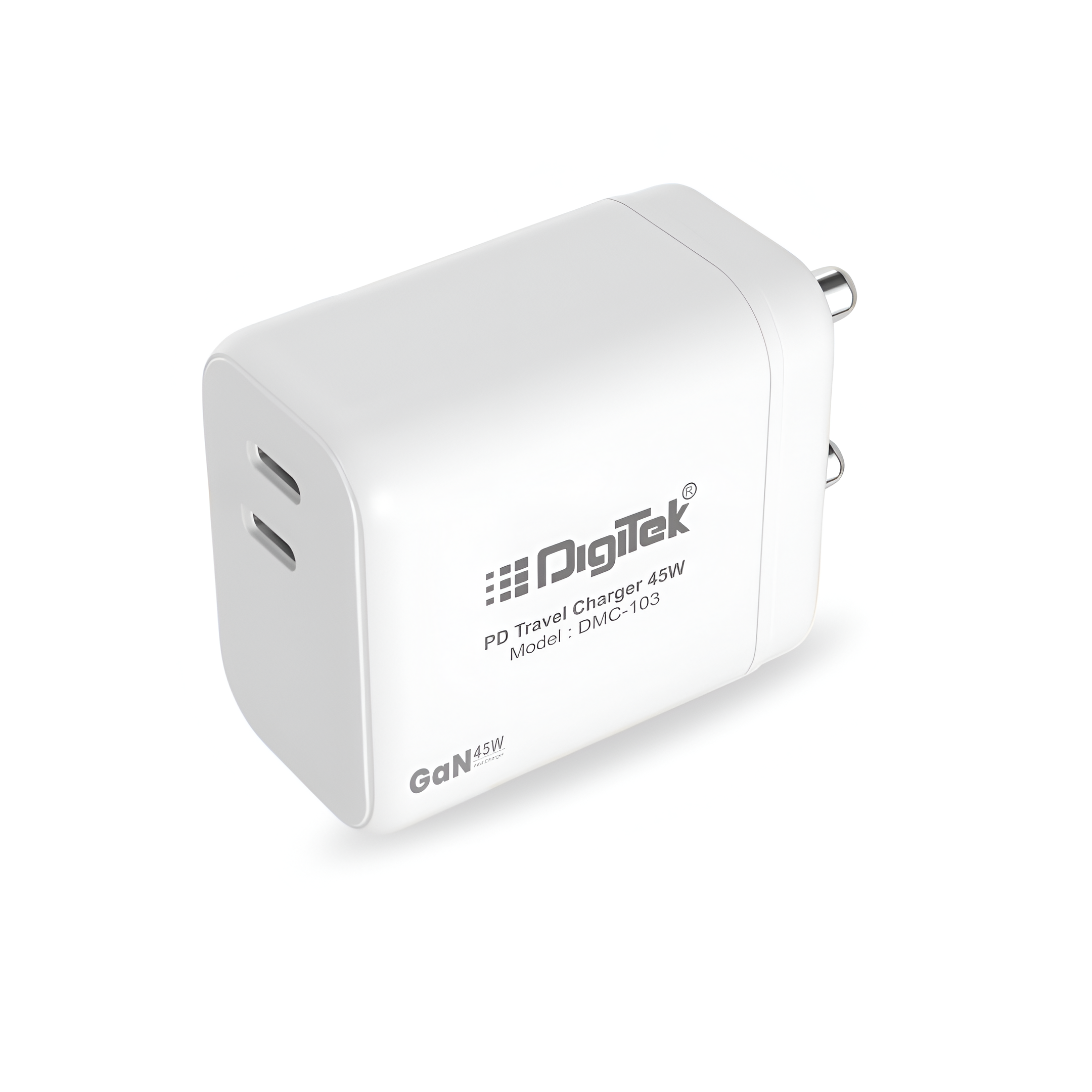 Digitek (DMC 103) 45W Dual Type C GaN 2PD Travel Wall Charger