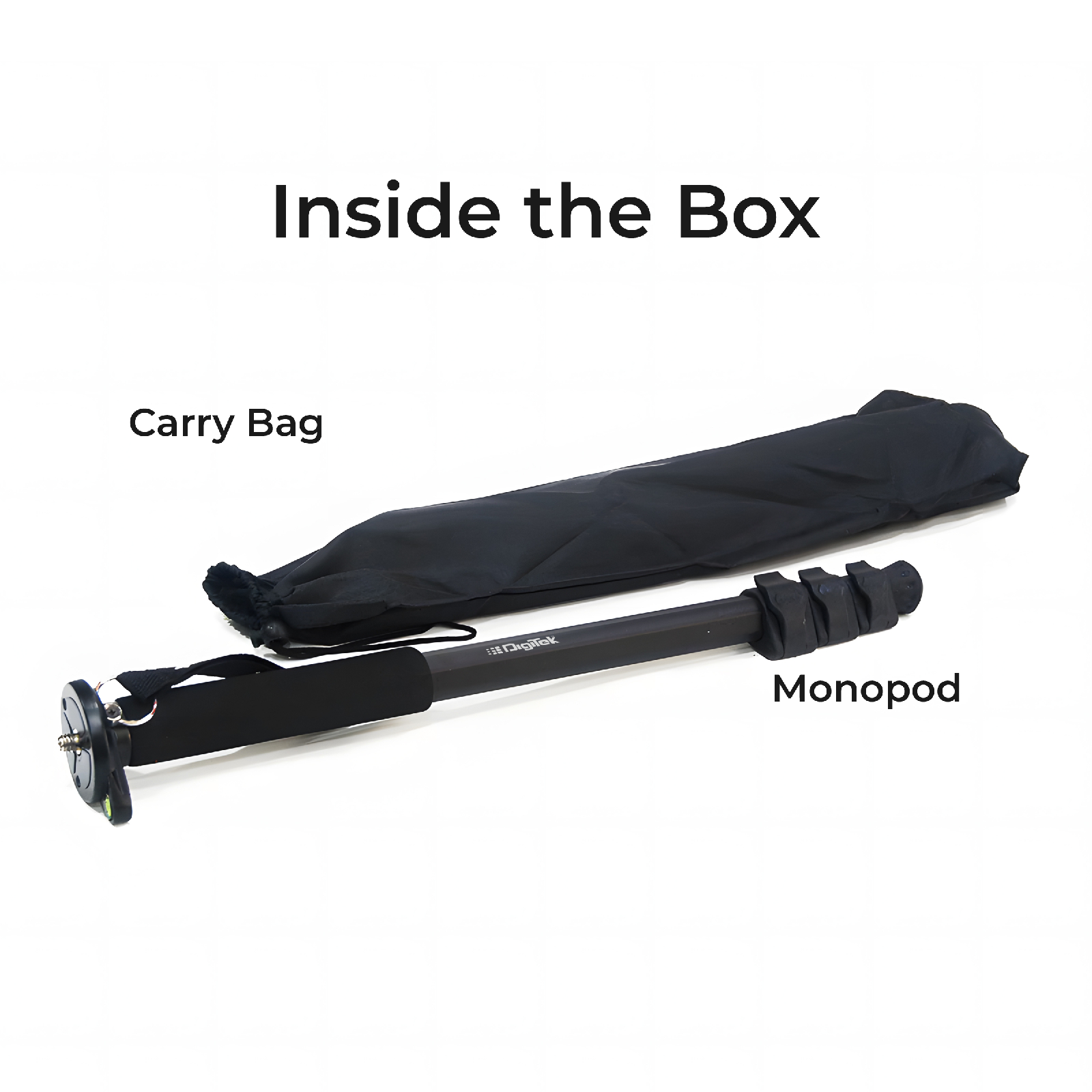 Digitek (DMP-55) Professional Monopod with Flip Lock, Max Load Capacity 4KG & Operating Height 160CM - Digitek