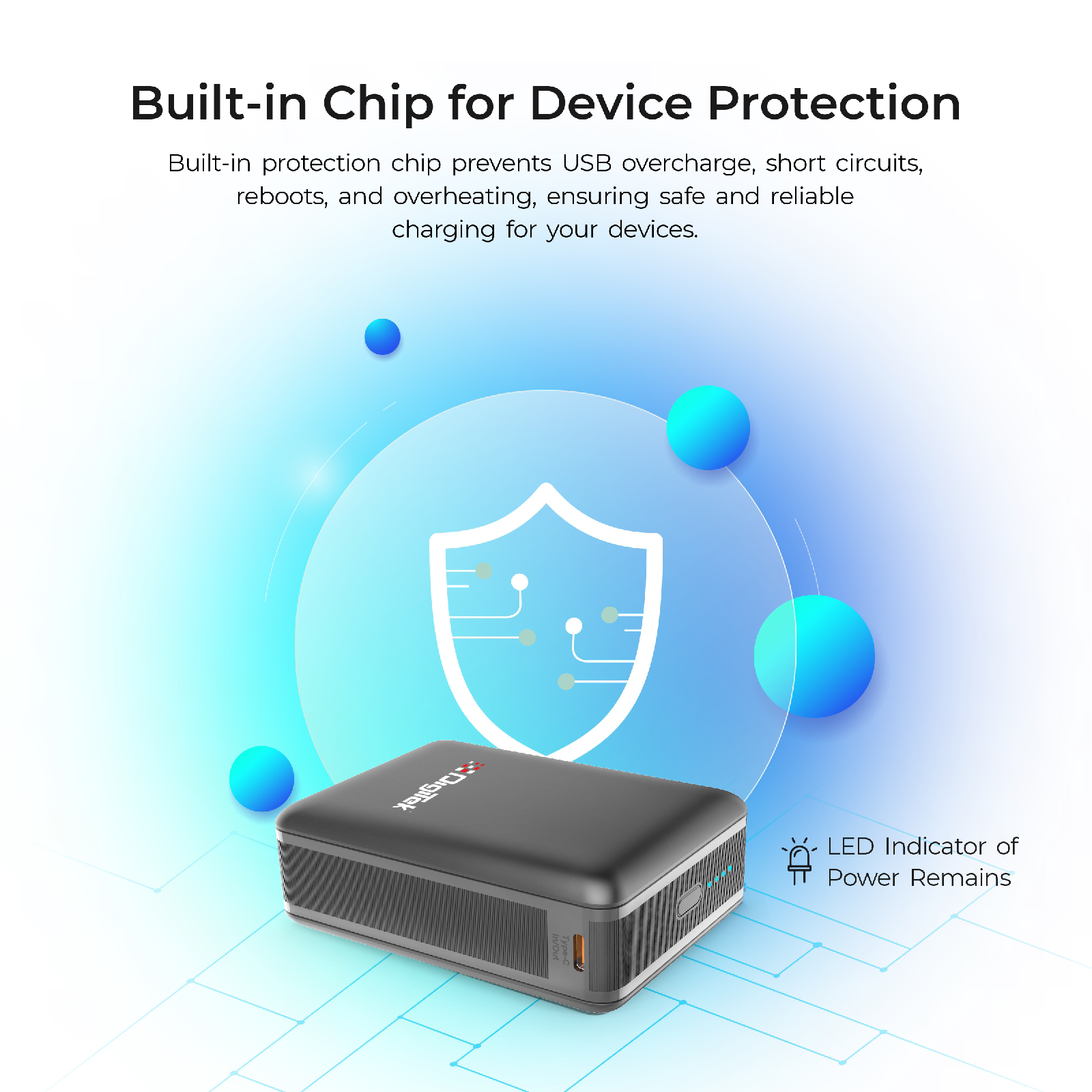 Digitek (DPB-20000 PD QC) High Capacity Superfast Power Bank with 22.5 Watt PD / QC charging with Type C Port (20000 mAh) with White