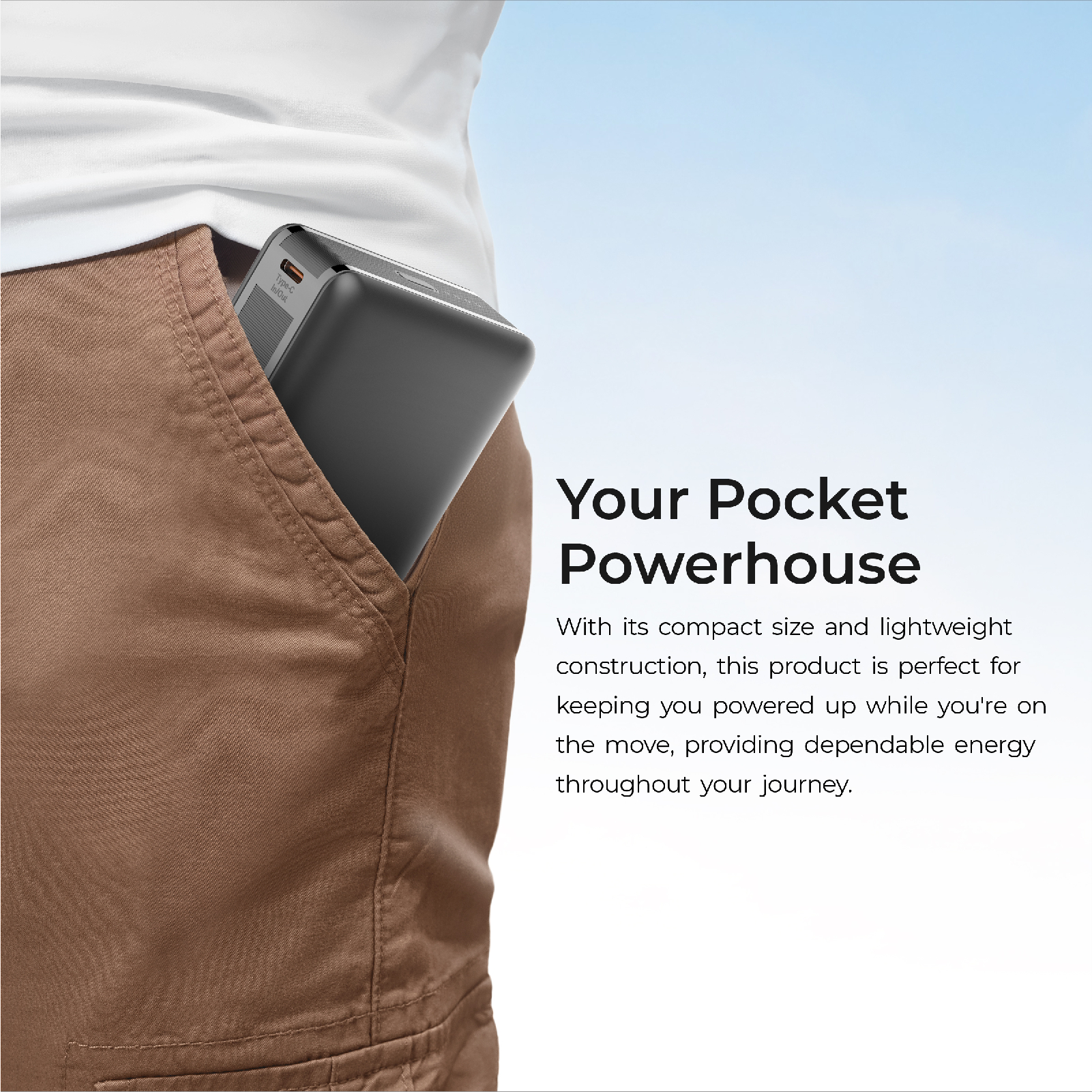 Digitek (DPB-20000 PD QC) High Capacity Superfast Power Bank with 22.5 Watt PD / QC charging with Type C Port (20000 mAh) with White