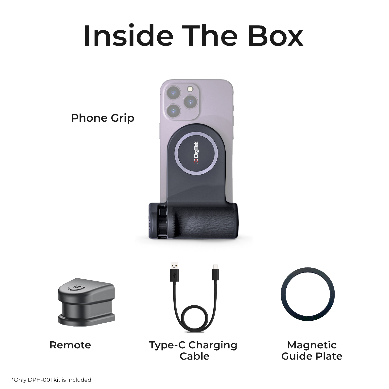 Digitek Smartphone Photo Grip DPH 001 without LED Fill Light - Digitek