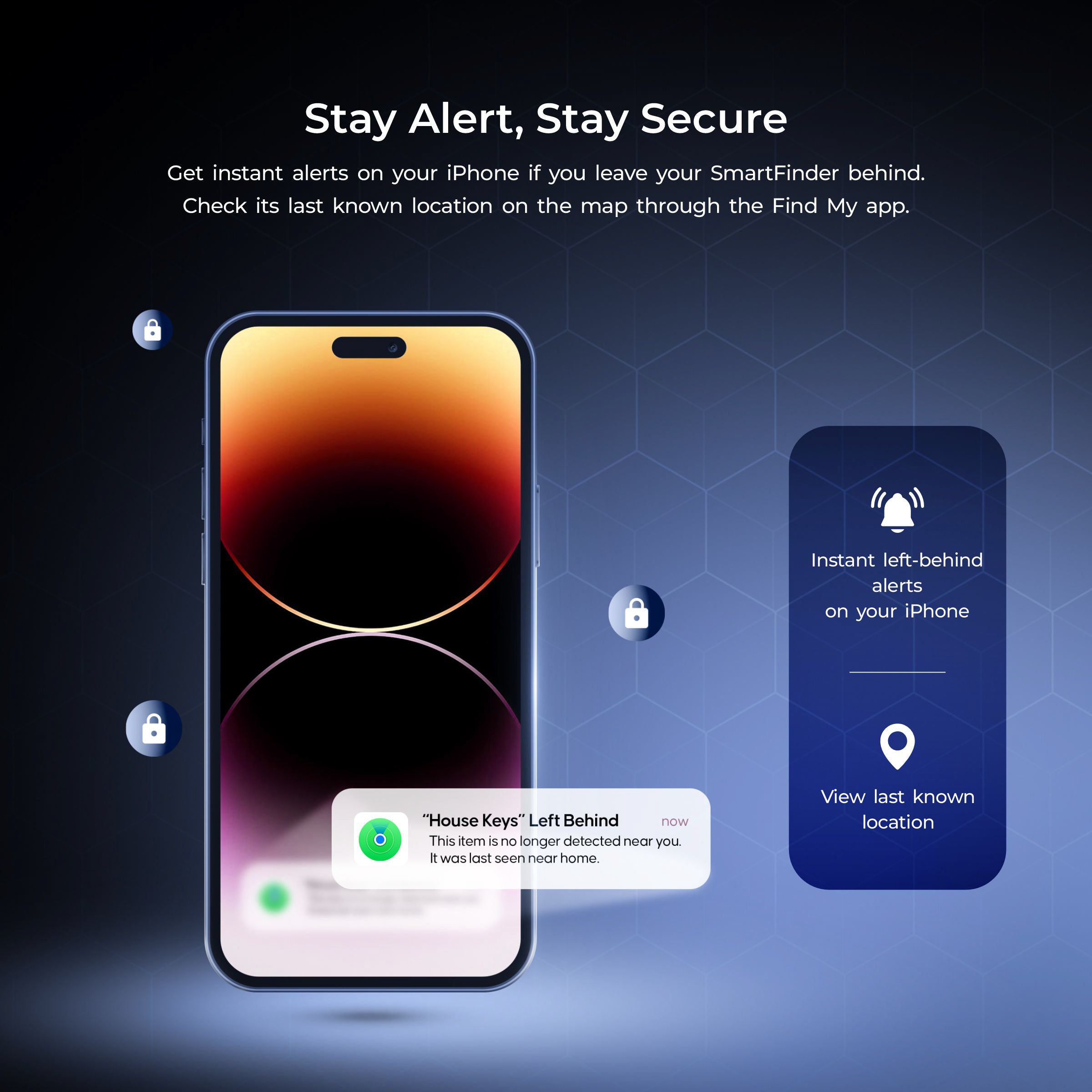 Digitek SmartFinder (DSF 002) Wireless Bluetooth Anti-Lost Anti-Theft Alarm Device Tracker Work with iOS Devices.