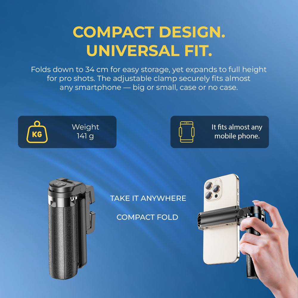 DIGITEK TRIPOD DTR 460 SS, EXTENDABLE SELFIE STICK TRIPOD WITH WIRELESS REMOTE