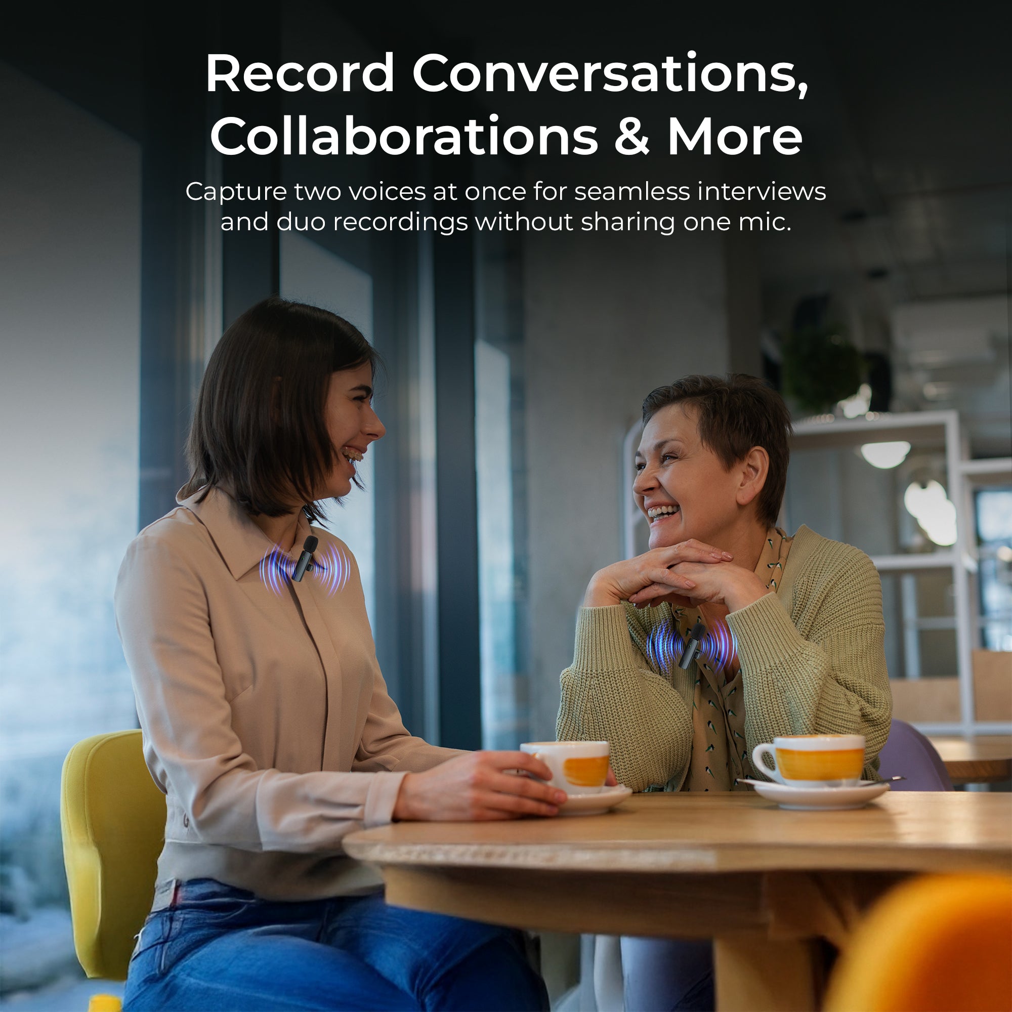 جهاز استقبال Digitek (DWM-009 PRO) بتردد 2.4 جيجاهرتز مزود بموصل Lightning وميكروفونين مزدوجين، متوافق مع سلسلة هواتف iPhone X/11/12/13/14