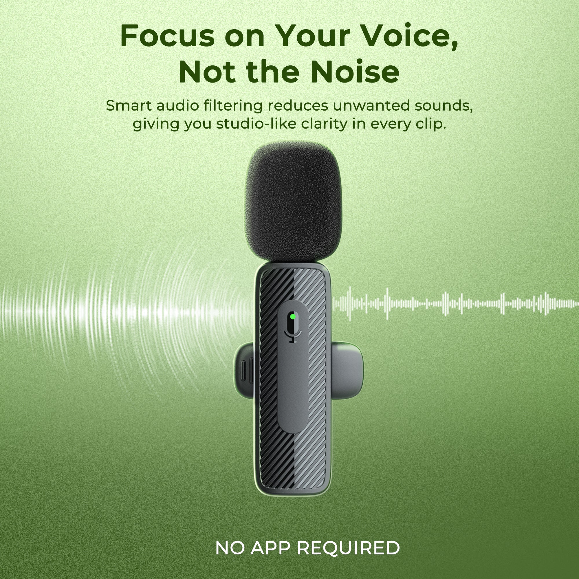 Digitek® (DWM-008 PRO) Wireless Microphone & Receiver with Type-C Connector, 2x Mic System, 2.4GHz Frequency, 4Hr Battery, 20m Range, For Android Devices, Ideal for Voice Recording, & Live Streaming