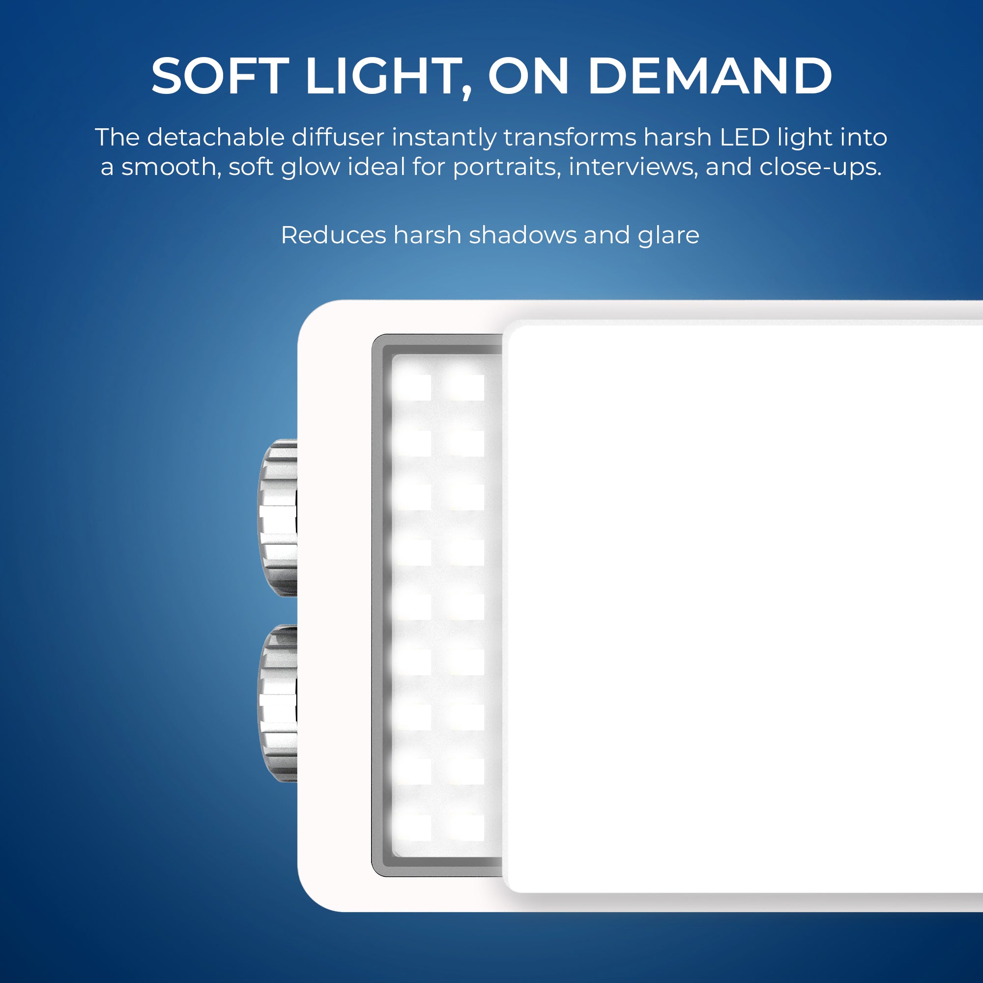 Digitek (LED-D40W) Portable 40W Bi-Color LED Video Light, 2700K-6500K, CRI 96+, 3600LM, 12 FX Lighting Effects, 120° Beam Angle, Built-in Battery & Type-C Charging, Ideal for Photo & Videography