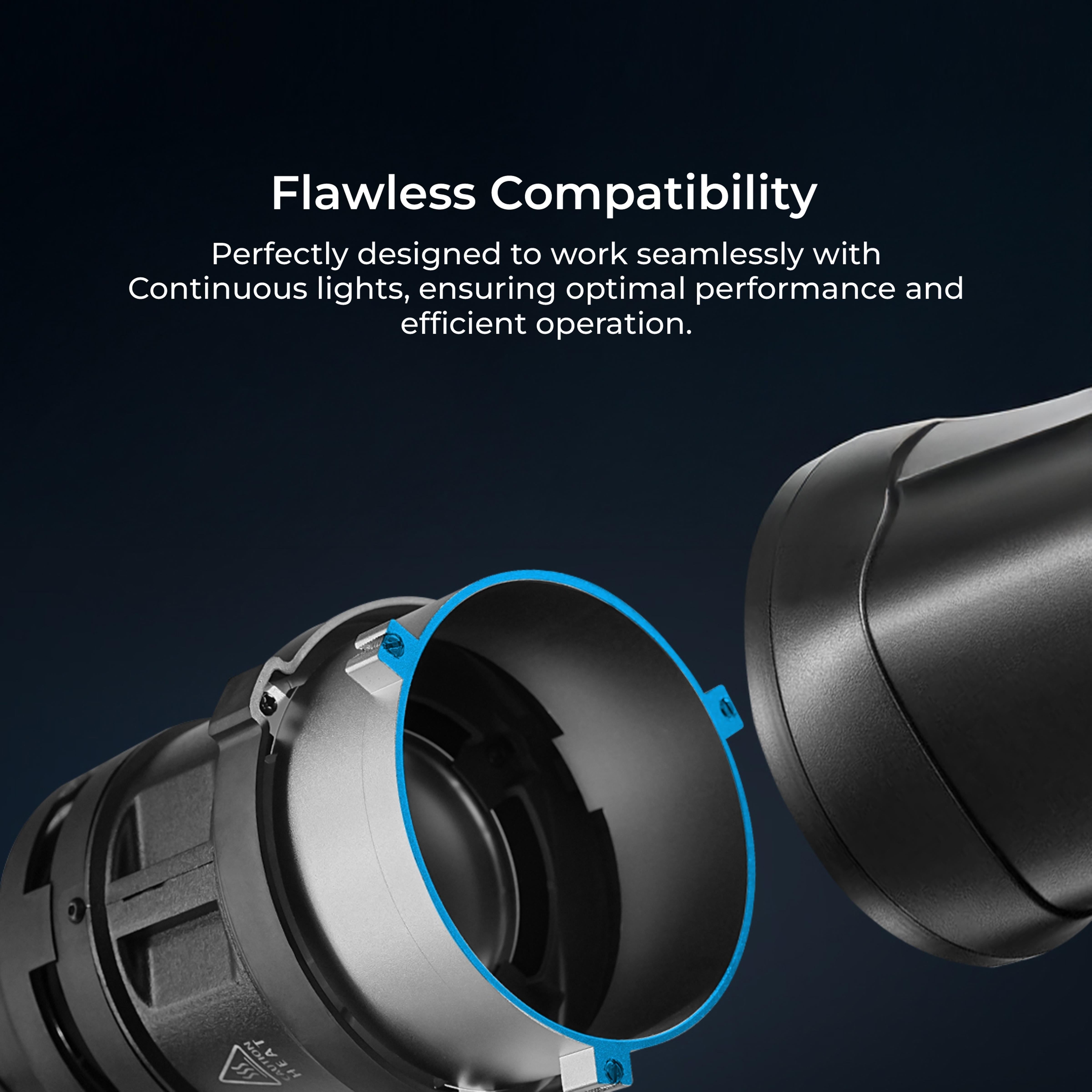 مجموعة جهاز عرض ضوئي Digitek (DS-240) Bowens Mount Optical Snoot مع إطار Gobo و 4 أفلام ملونة، و 6 أنماط Gobo من الفولاذ المقاوم للصدأ، وعدسة 38 درجة لأضواء LED، وعرض صورة حاد، ومناسب لأضواء LED المستمرة.