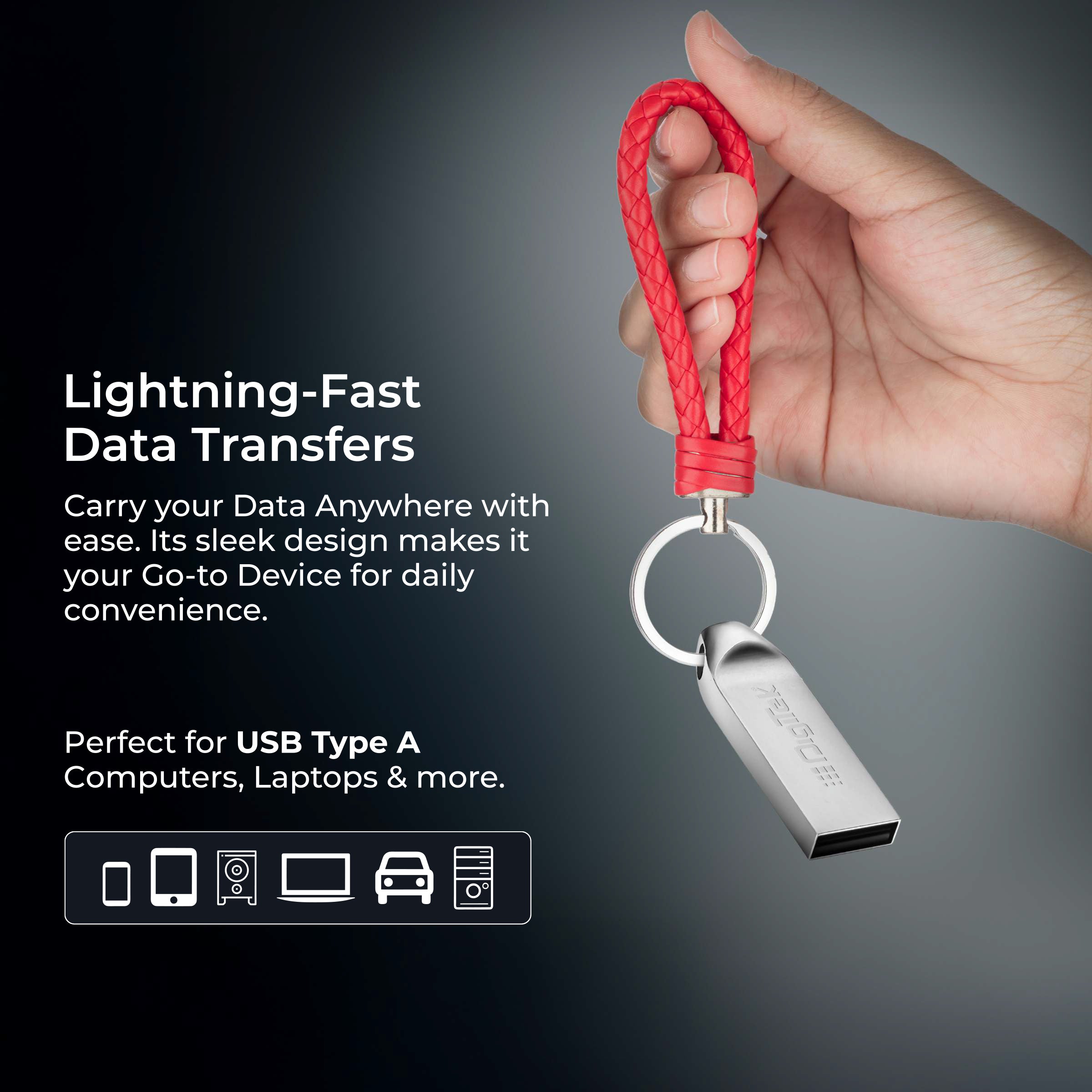 Digitek (Dud 8GB 2.0V) 8GB USB 2.0 U Disk Flash Drive, High Speed Read & Write Pen Drive, Magnetic, X-Ray & Temperature Resistant, Compatible with Windows & Mac OS