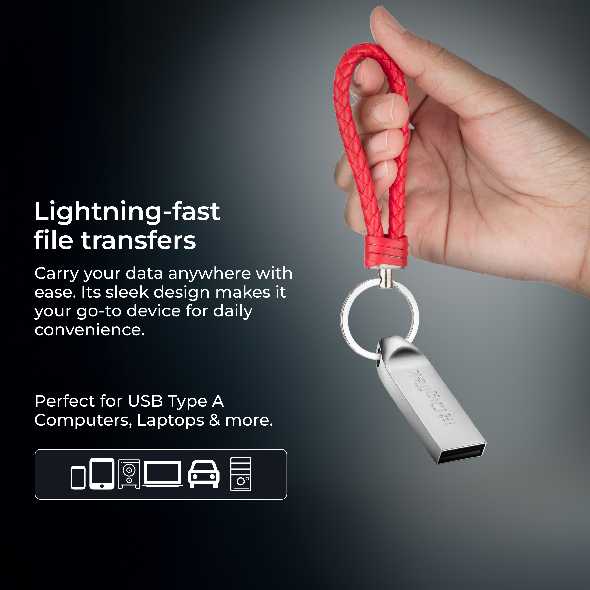 Digitek (Dud 16GB 2.0V) 16GB USB 2.0 U Disk Flash Drive, High Speed Read & Write Pen Drive, Magnetic, X-Ray & Temperature Resistant, Compatible with Windows & Mac OS