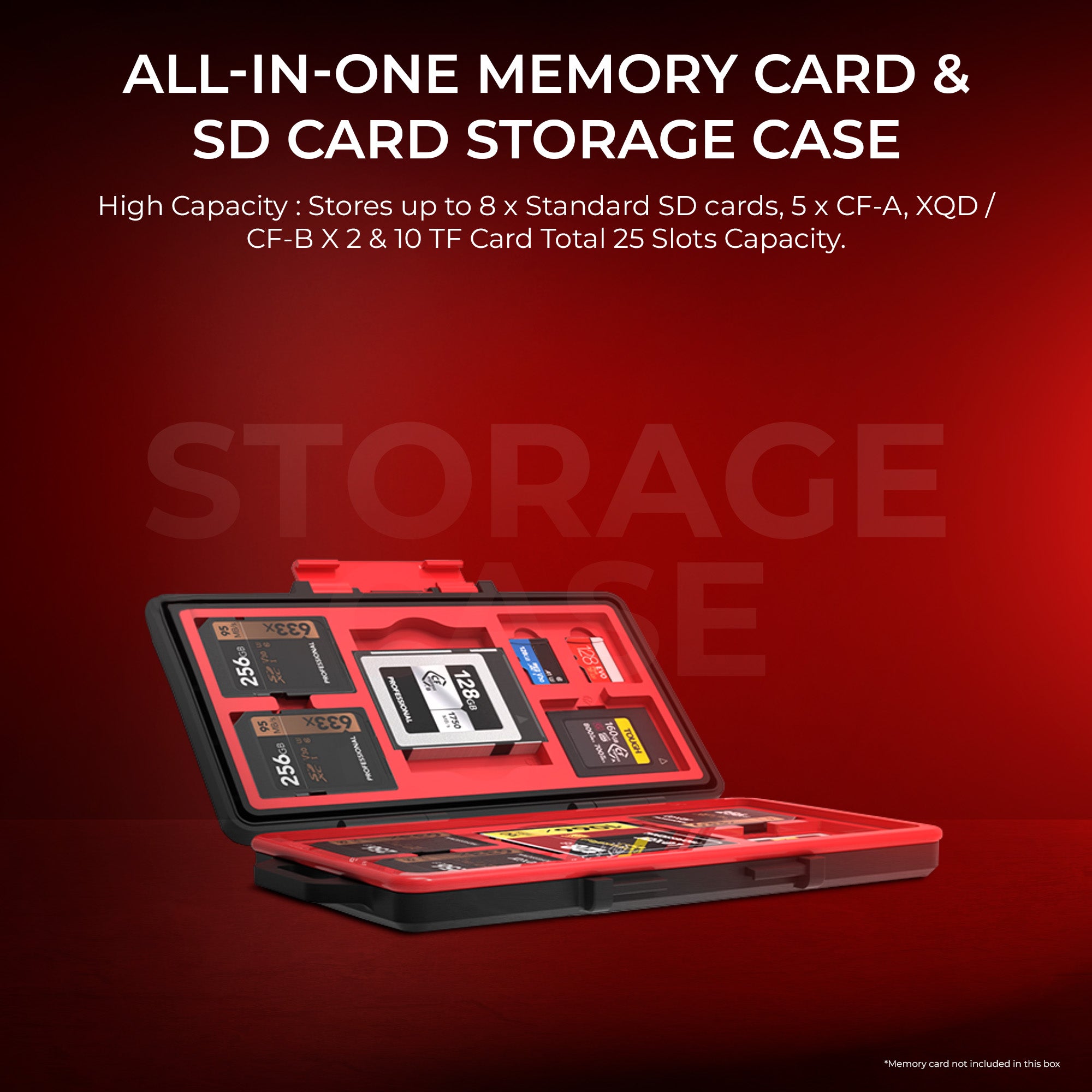 علبة تخزين بطاقات الذاكرة وبطاقات SD المتكاملة من ديجيتك (DCH 025)