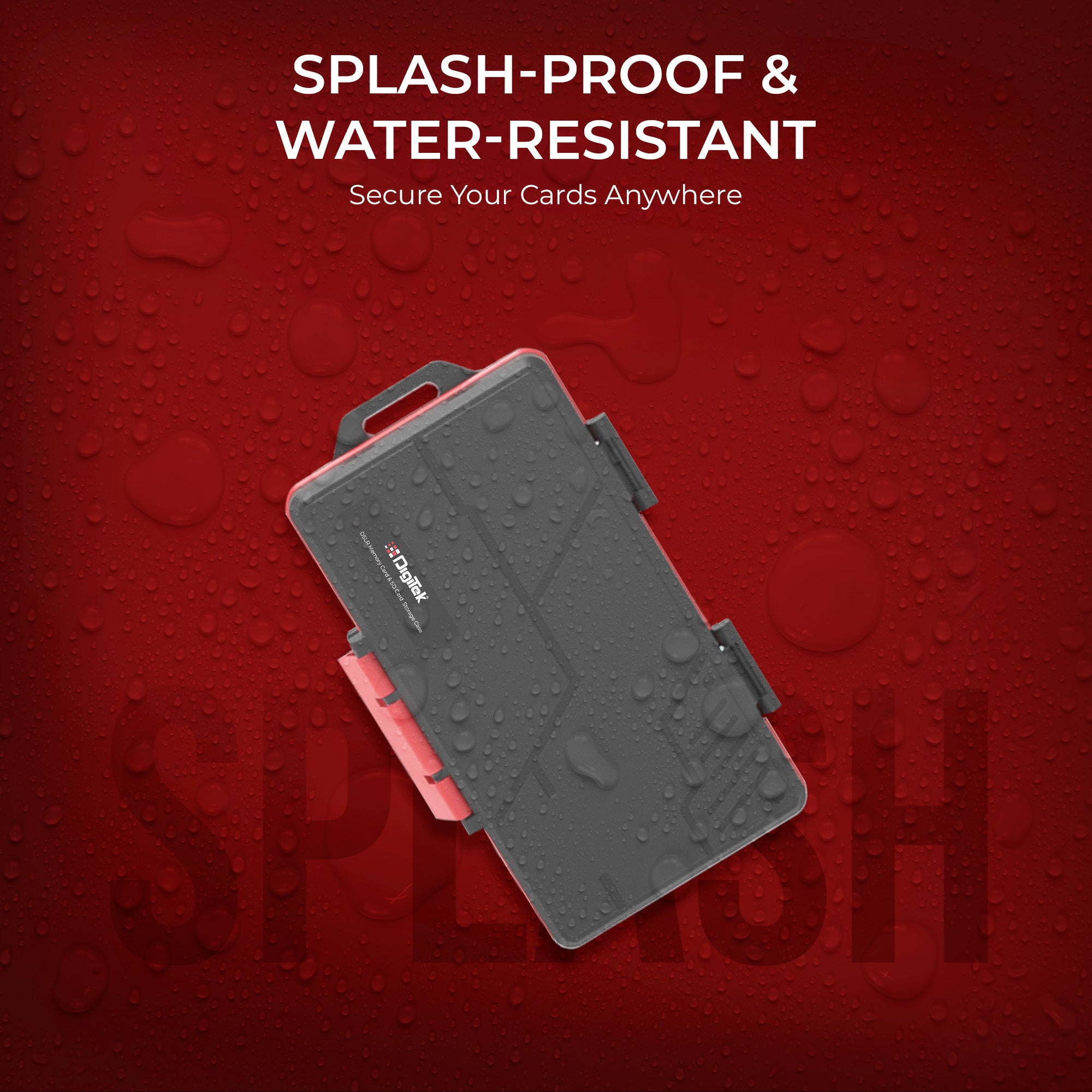 علبة تخزين بطاقات الذاكرة وبطاقات SD المتكاملة من ديجيتك (DCH 025)