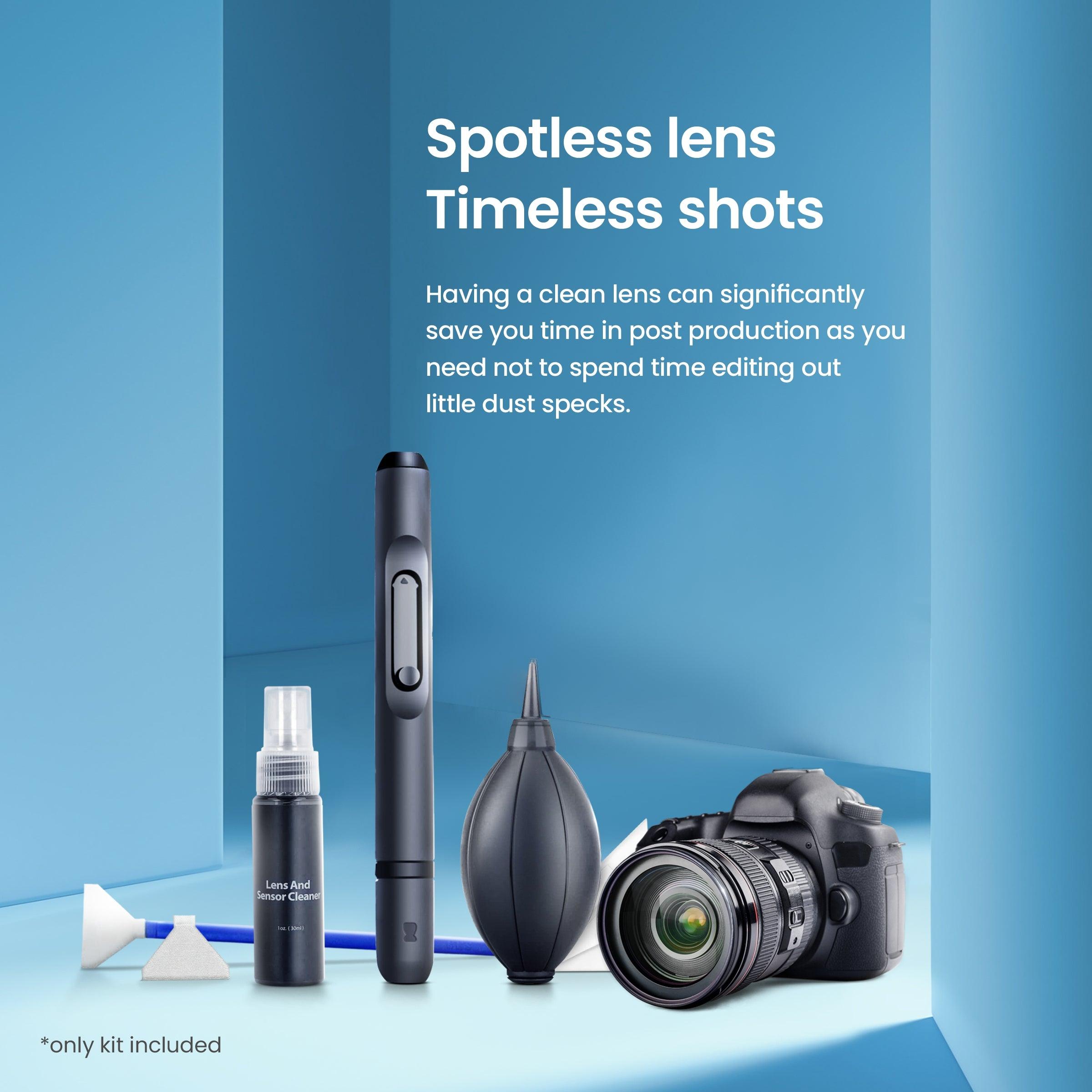 Digitek 7-in-1 Professional Cleaning Teavel Kit DCK-003 idea for Cleaning Lenses, Cameras, Filters, Displays - Digitek