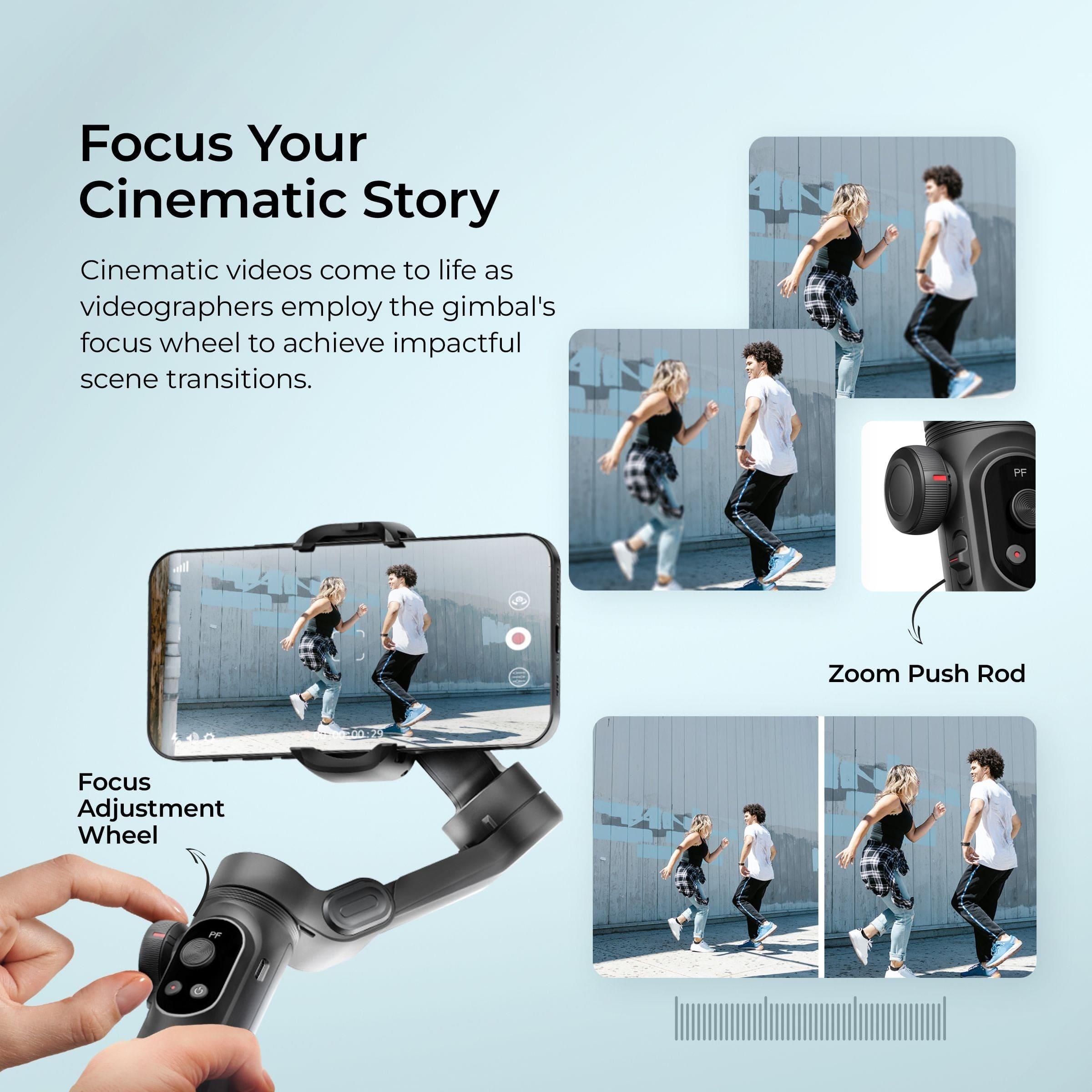 DigiteK (DSG-010PRO)3 Axis Foldabe Smartphone Gimbal - Digitek