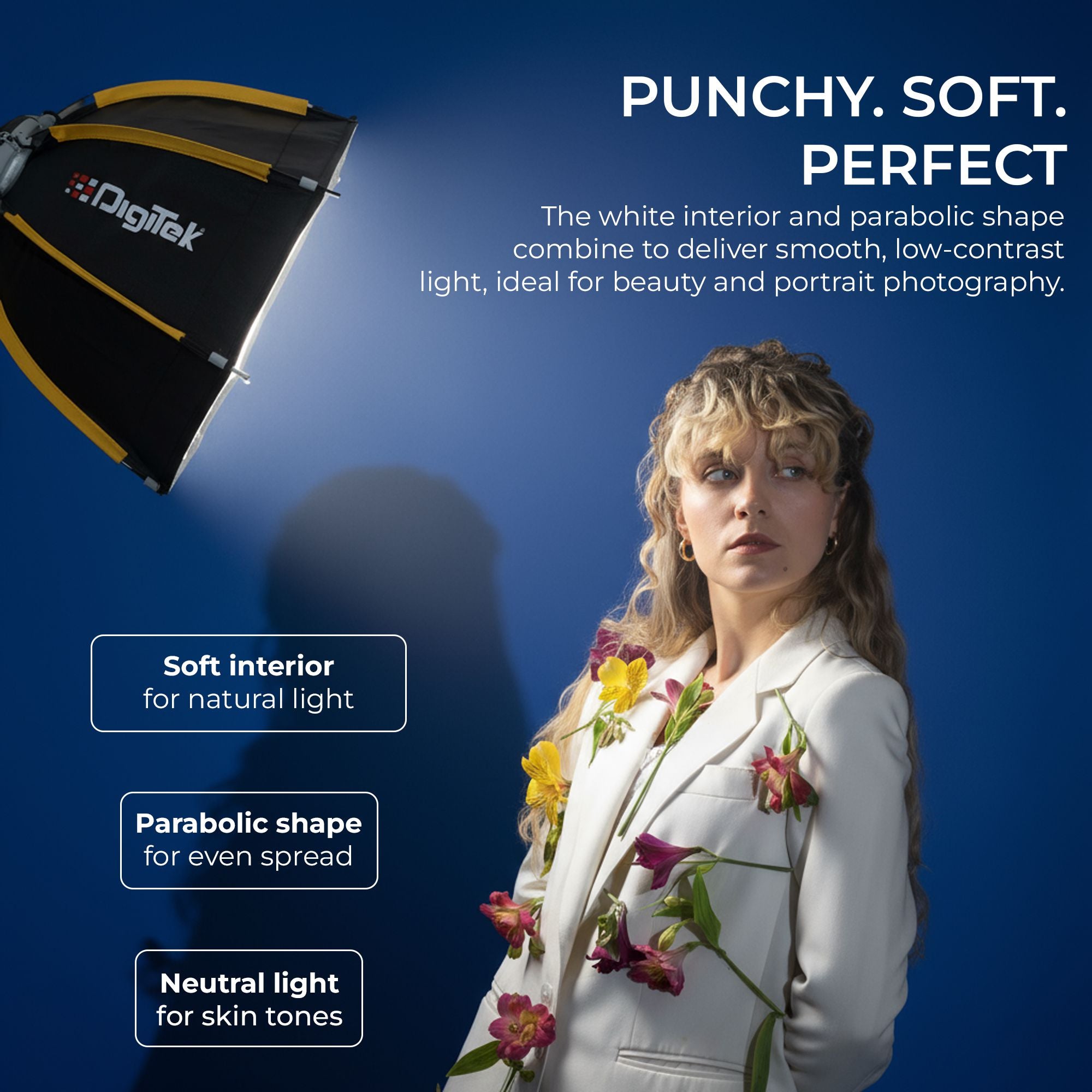 صندوق إضاءة ناعم Digitek (DSB 30cm Mini) مقاس 30 سم مع حامل Mini Bowens