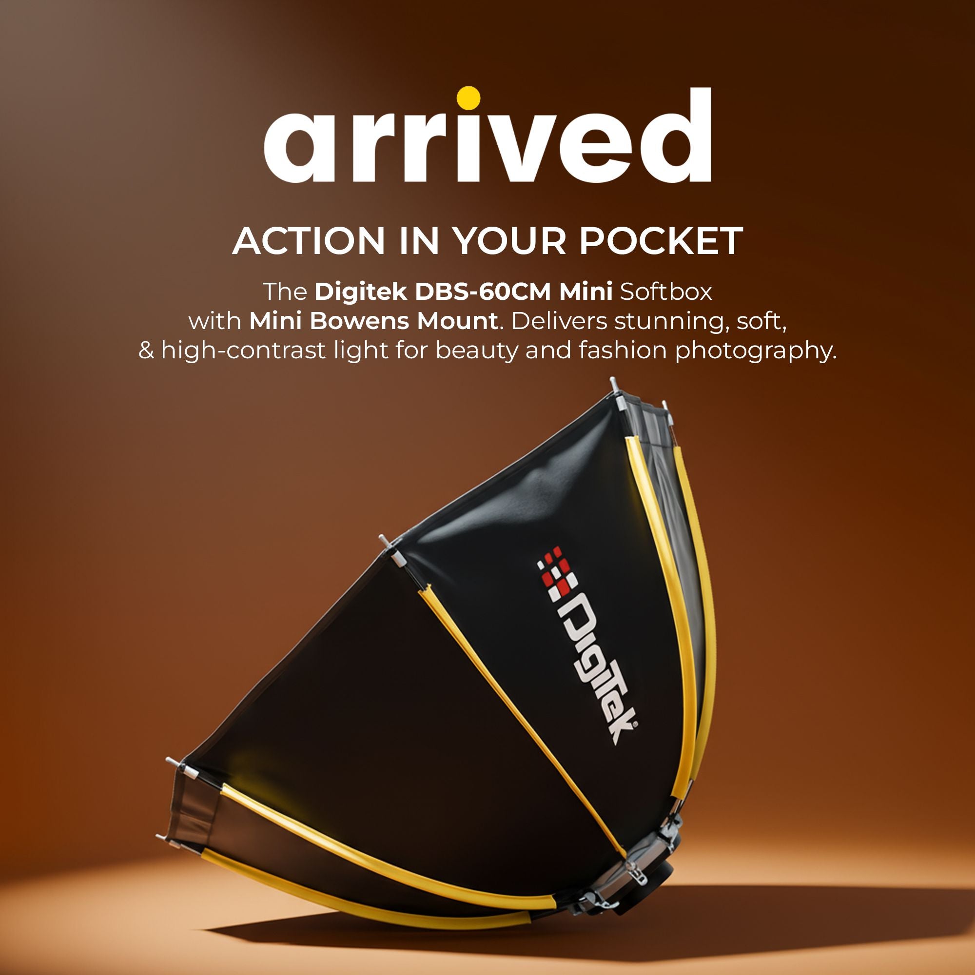 صندوق إضاءة ناعمة Digitek (DSB 60cm Mini) مقاس 60 سم مع حامل Mini Bowens