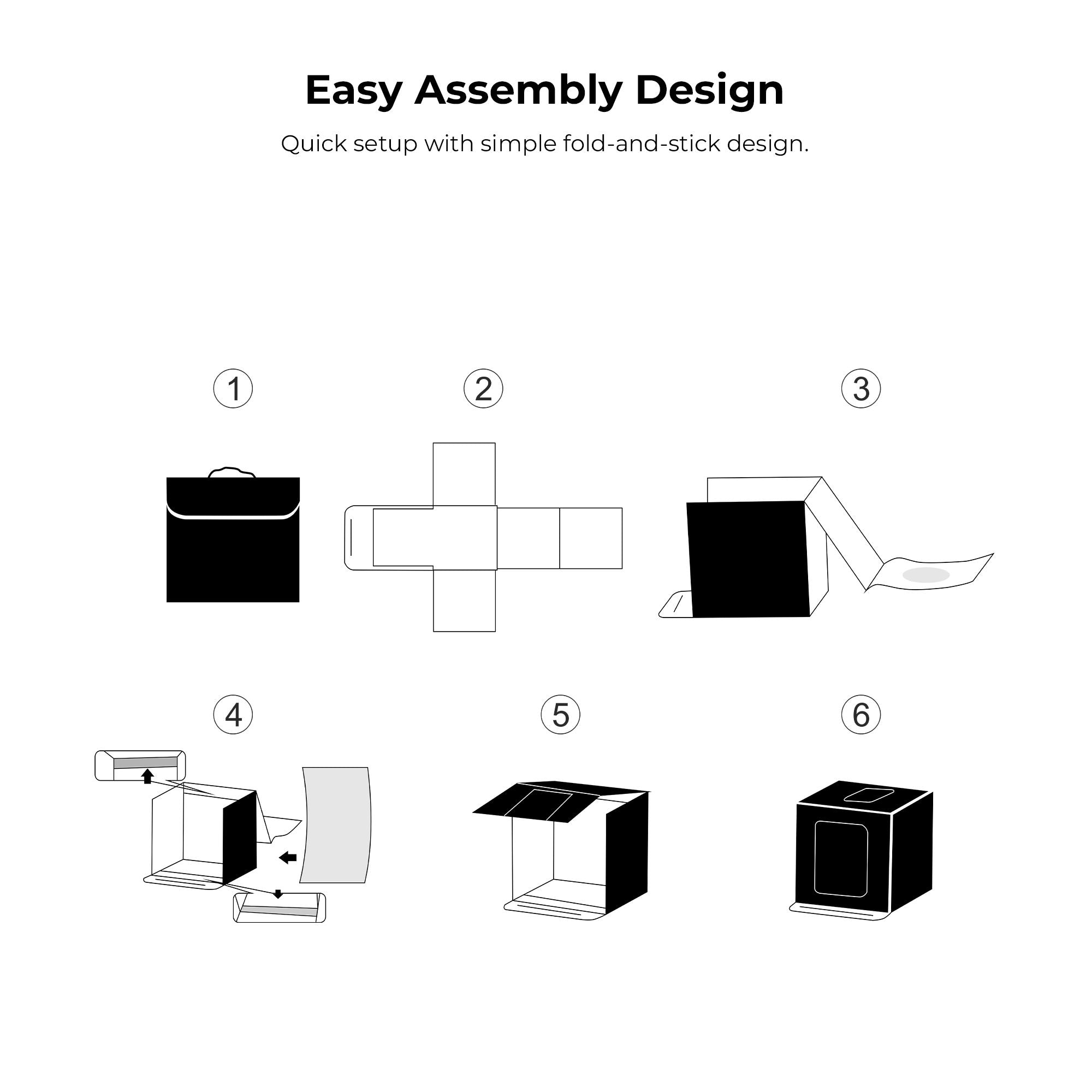 Digitek (DPLB 4040) Professional 40cm Photography LED Light Box, 30W Dual Bi-Color LED Panels, 2800K–6800K, 90 CRI, 0-100% Dimming, 6 Color PVC Backgrounds, Shadow-Free Shooting for Camera & Phone