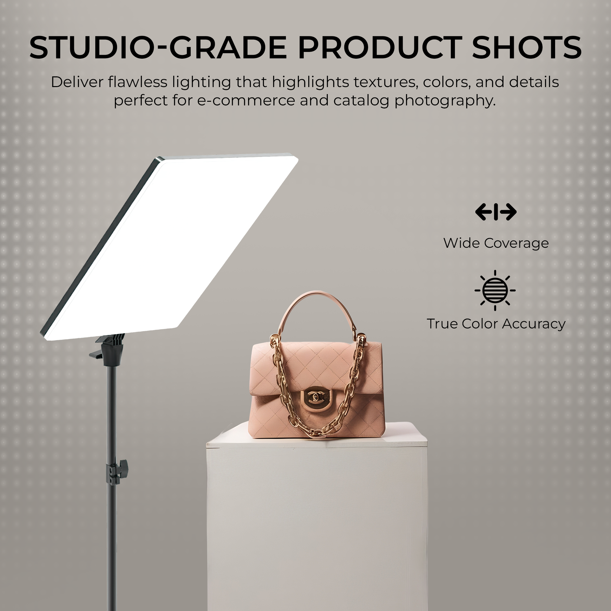 Digitek (DPL 19) Ultra Slim Bi-Color 80W LED Panel Light, 2700K-6500K, 480 LEDs, 180° Rotation, Dimmable, Remote Control, ABS Body for Studio & Content Creation