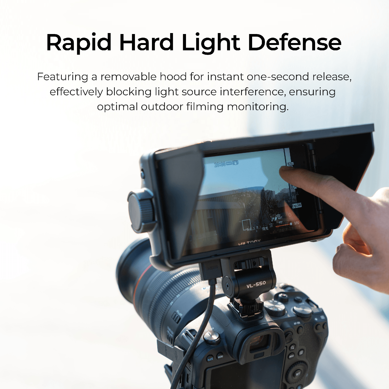 VILTROX DC-550 Pro Professional 1200nit 5.5" LCD Monitor, HD Wide View Angle Director Monitor for Photography Studio Video TV Production (VILTROX DC-550 Pro) - Digitek