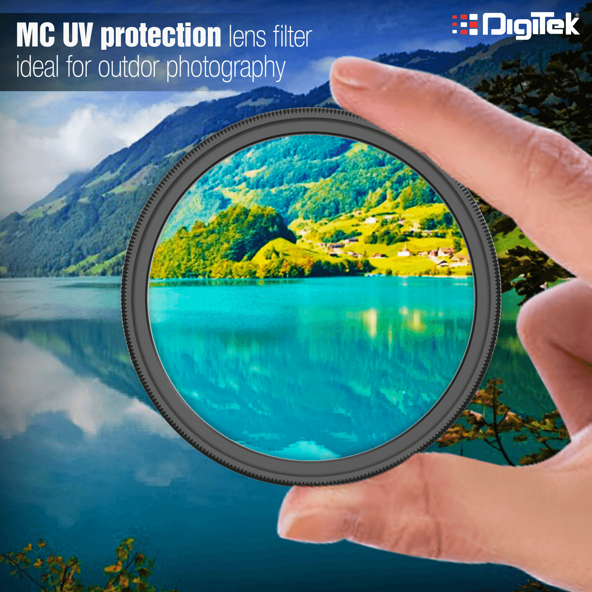 Digitek (MC UV MM) MC UV Filter with 16 Multi-Coated Layers for DSLR Camera Lens Protection from UV Rays, Dust & Scratches - Digitek