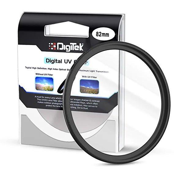 Digitek UV-Protection Lens Filter (Filter with Slim Frame for DSLR Camera Lens Protection from UV Rays, Dust & Scratches) - Digitek