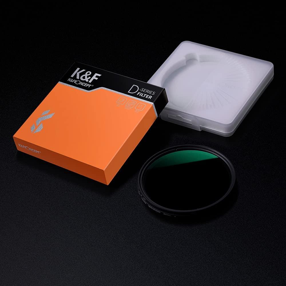 K&F (Nano-X ND8-ND2000 Filter) Concept Variable Neutral Density Nano-X ND8-ND2000 Filter for Camera Lenses with Multi-Resistant Coating, Waterproof - Digitek