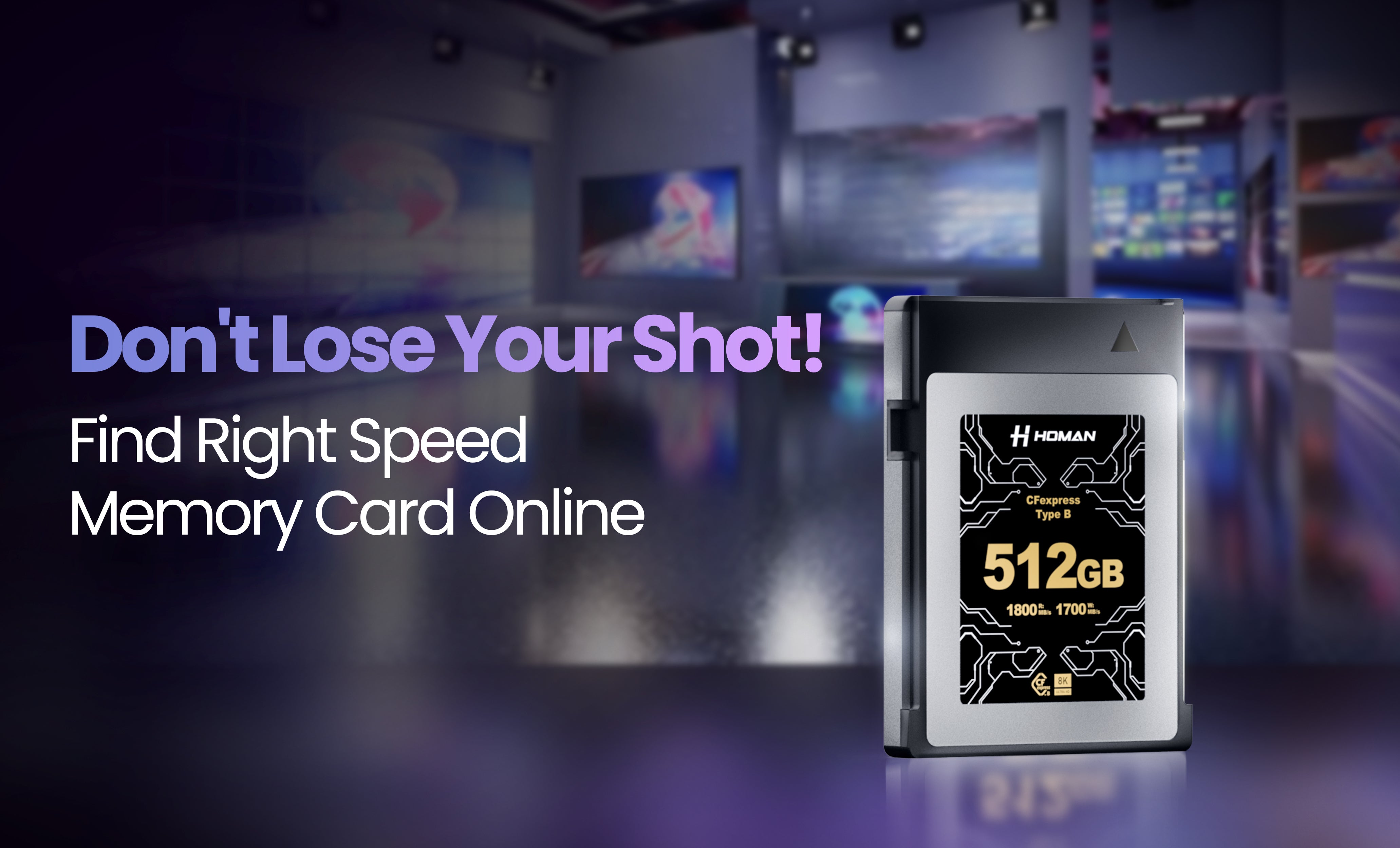 Don't Lose Your Shot! Find the Right Speed Memory Card Online
