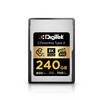 بطاقة ذاكرة Digitek (DCFA 240GB Gold Series) من نوع CFexpress A - سرعة قراءة 800 ميجابايت/ثانية، سرعة كتابة 700 ميجابايت/ثانية، تدعم دقة 8K فائقة الوضوح، تقنية Nytro Boost، تقنية Perfect Frame، ضمان 5 سنوات، لتصوير فيديو عالي السرعة بدقة 8K