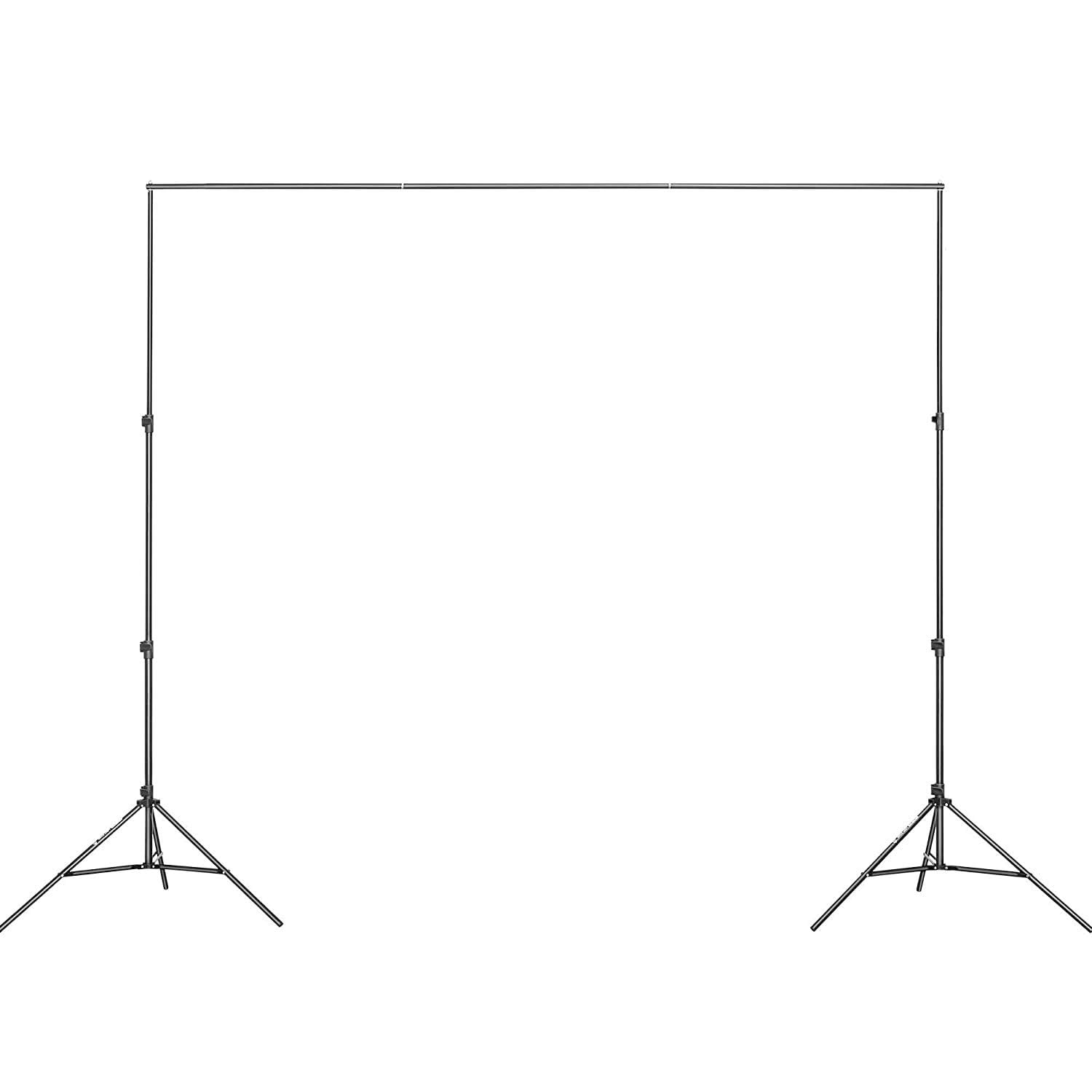 طقم حامل خلفية الاستوديو من ديجيتك (DBSK-010FT) (9 أقدام × 10 أقدام) للتصوير الفوتوغرافي والفيديو، طقم حامل محمول وقابل للطي مع حقيبة حمل 