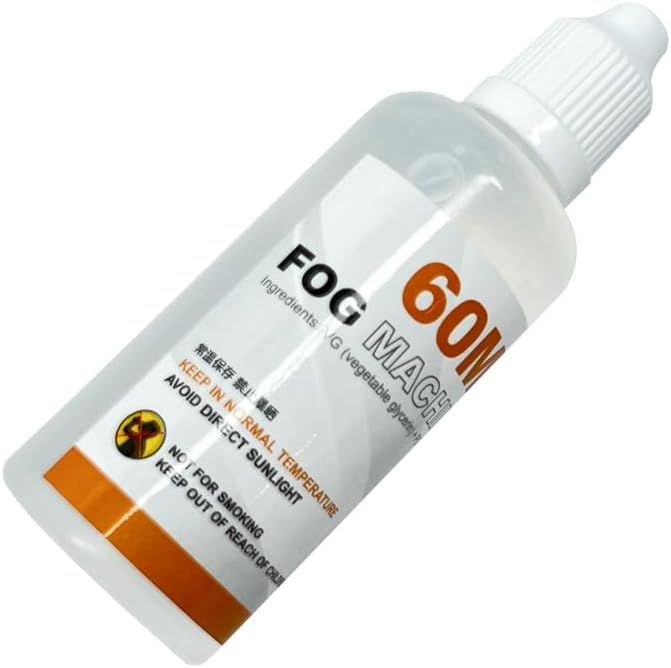 LensGo 120ML Fog Machine Refill Fluid for LENSGO Portable Smoke/Fog Machine (60 x2)
