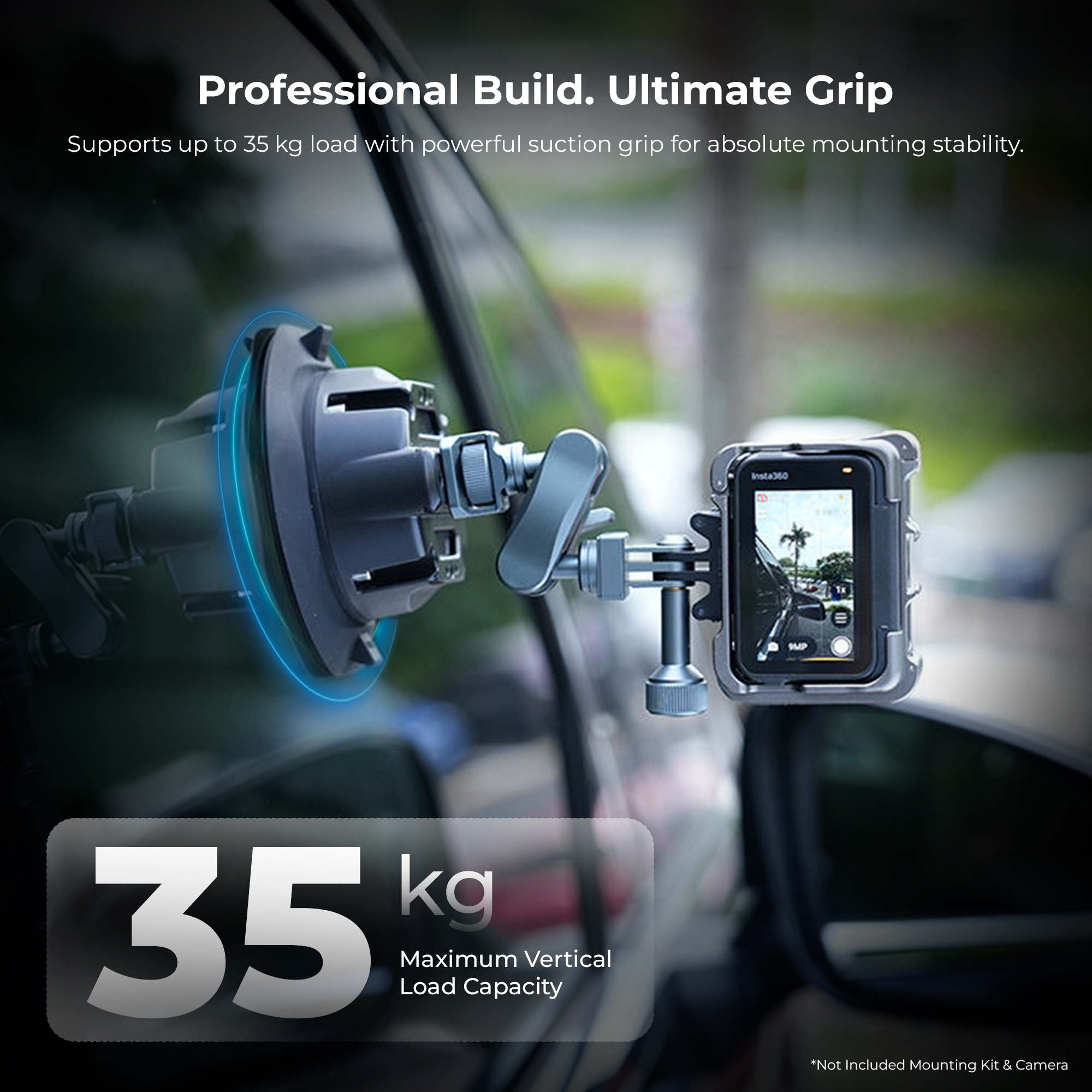 Digitek (DSC 45 IN) Electric Aluminum Alloy Vacuum Suction Cup for Cars & Indoor Shoots