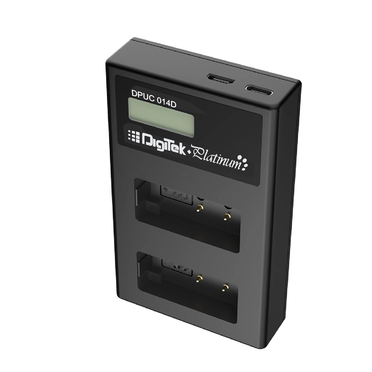 شاحن بطاريات ليثيوم أيون ثنائي المنافذ من ديجيتك بلاتينيوم مع بطاريتين من نوع FZ100 بلاتينيوم ليثيوم أيون بسعة 2600 مللي أمبير في الساعة (FZ100 P DPCU 014D) 