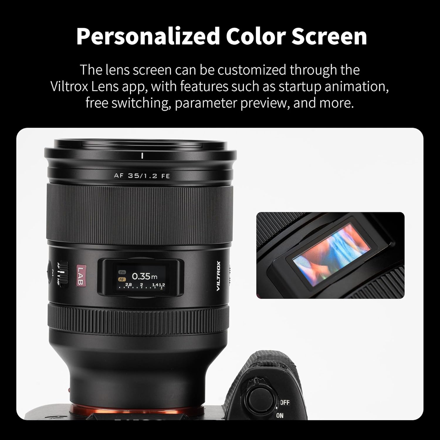 Viltrox AF 35mm F1.2 LAB FE Full Frame Lens for Sony E Mount, Large Aperture Dual Floating Focus 35mm f/1.2 FE HyperVCM Motor