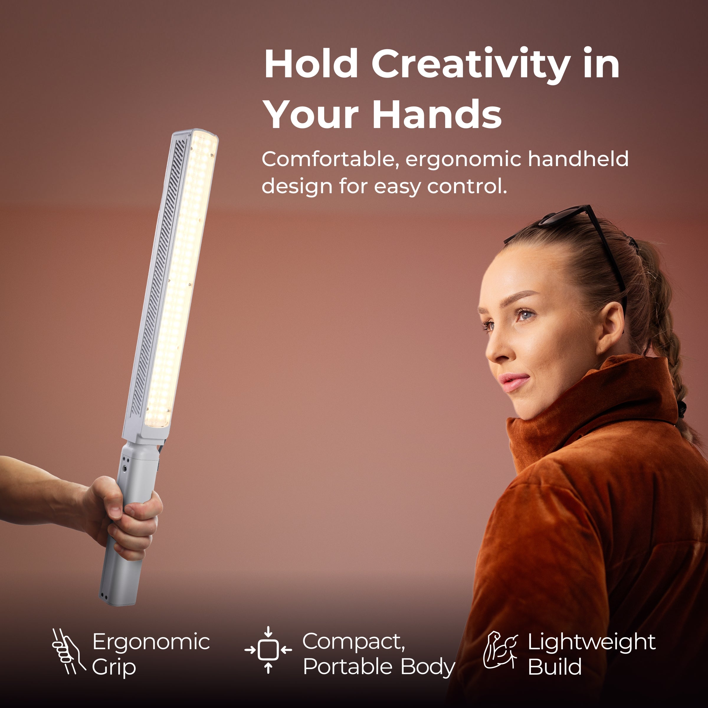 Digitek (DSL-1000 RGB) Stick Light Portable Handheld RGB LED Light Wand 100W DSL-1000 RGB