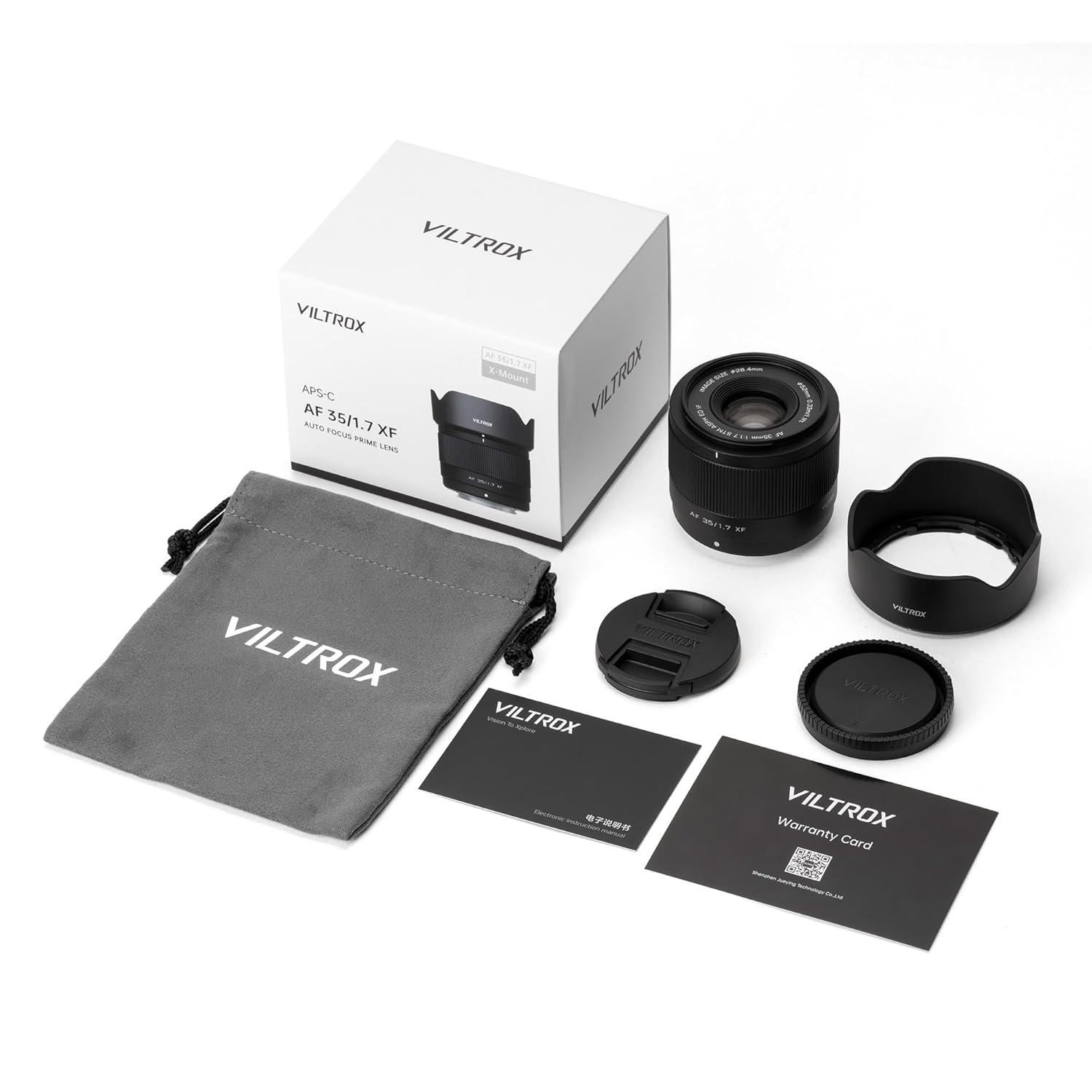 VILTROX AF 35mm F1.7 Auto Focus Lens for X-Mount Cameras, APS-C for X-T30 II X-S10 X-T200 X-A10 X-E4 X-Pro3 Series Cameras Black