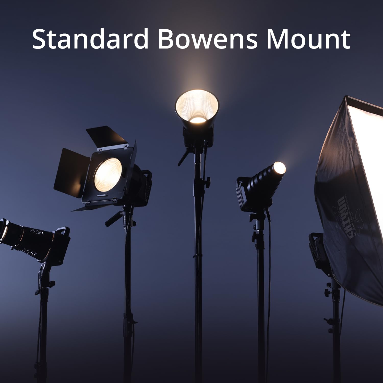 ZHIYUN MOLUS G300 [Official] 300W LED Video Light with APP Control, COB Bi-Color Light Bowens Mount Continuous Output Lighting 2700K-6500K TLCI≥97 CRI≥95, 15500Lux/1m 14 Effects for Studio Photography