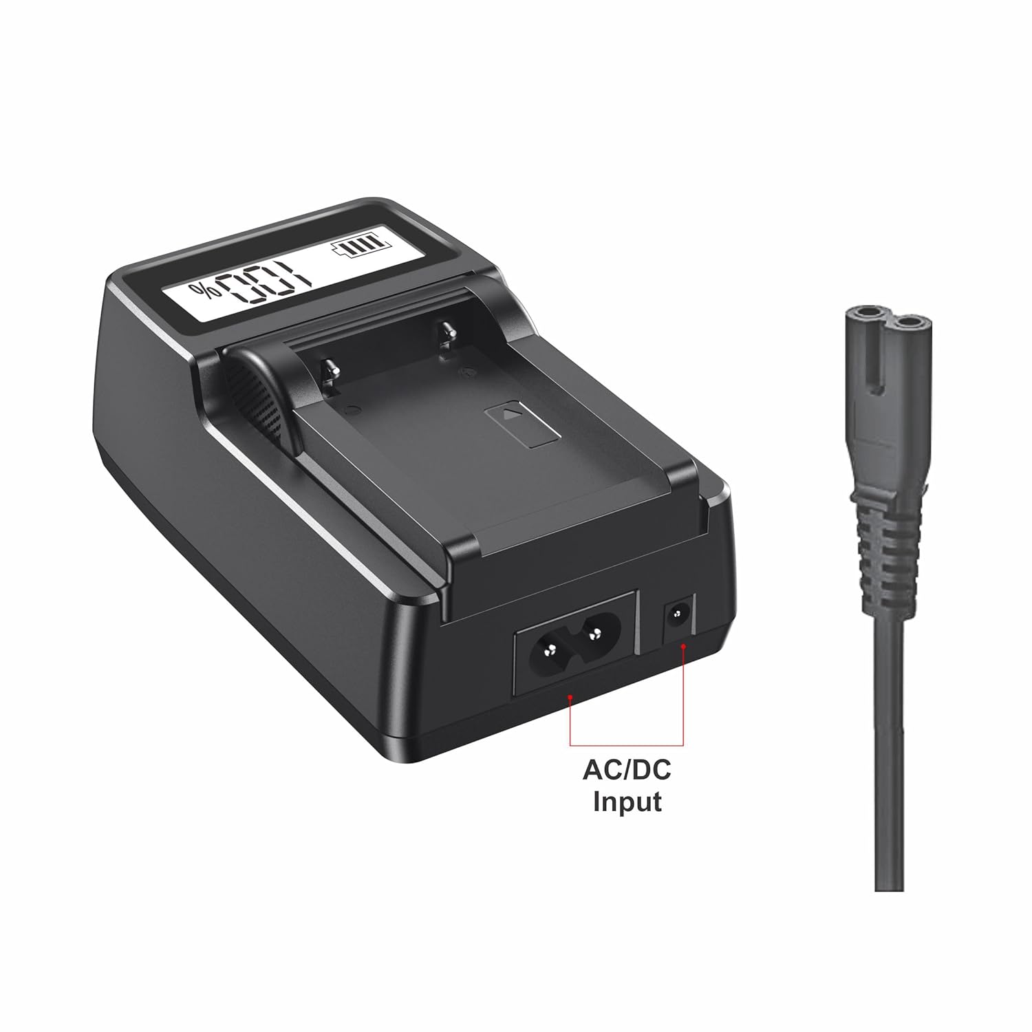 شاحن سفر عالي السرعة بشاشة LCD من Digitek DUC 021 لبطاريات ENEL 14