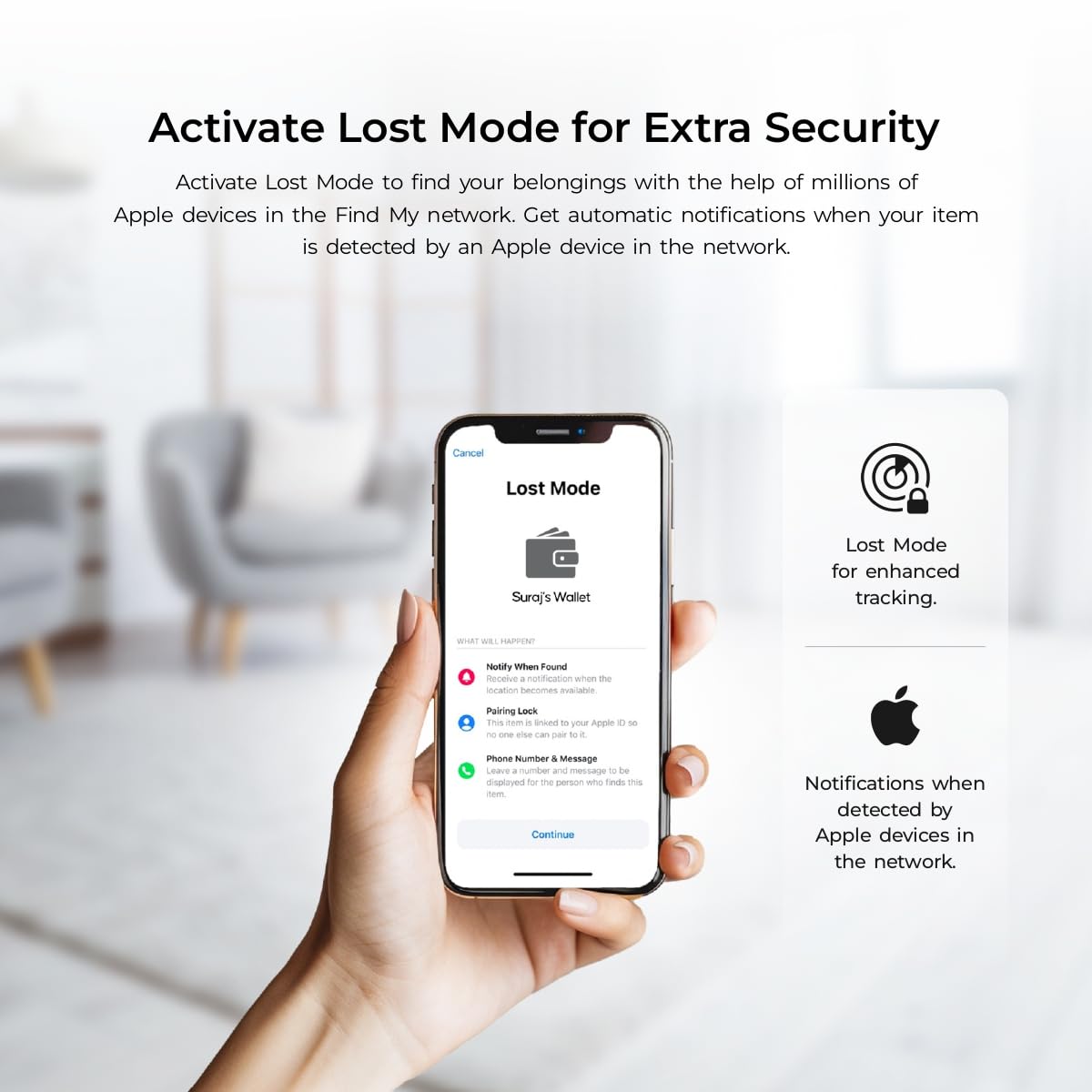 جهاز Digitek SmartFinder (DSF 001) اللاسلكي بتقنية البلوتوث لتتبع أجهزة الإنذار ضد الفقدان والسرقة، يعمل مع أجهزة iOS.