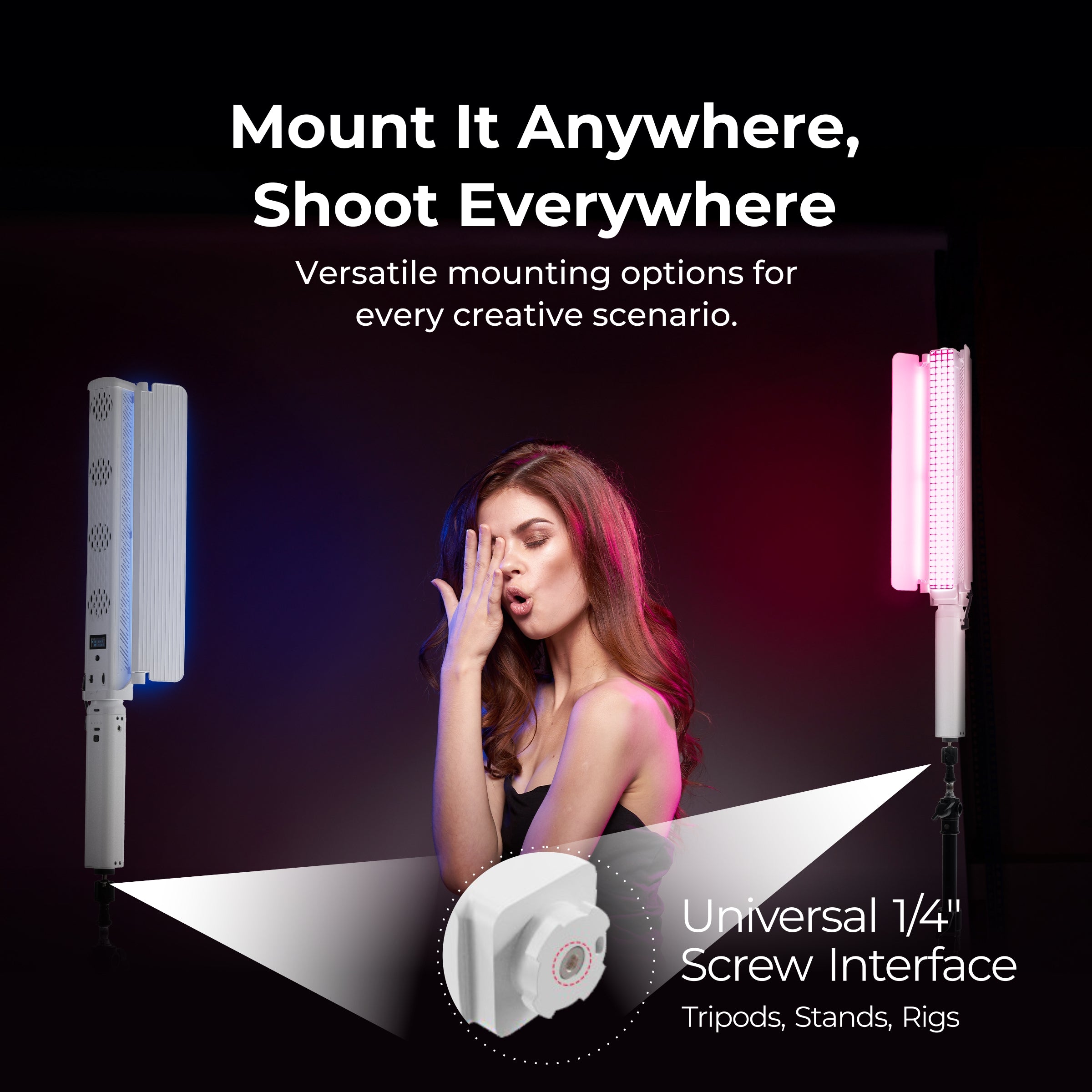 Digitek (DSL-1000 RGB) Stick Light Portable Handheld RGB LED Light Wand 100W DSL-1000 RGB