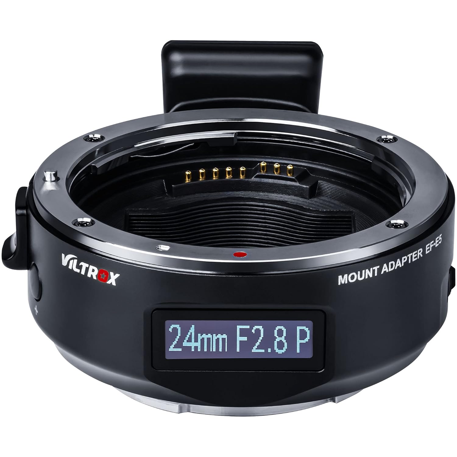 VILTROX EF-E5 Lens Adapter for Sony E Mount, OLED Display Auto Focus Lens Mount Ring Compatible with Canon EOS EF EF-S Lens to Sony E Mount a7r iv a7 iv a7 iii a7r iii a6500, Black