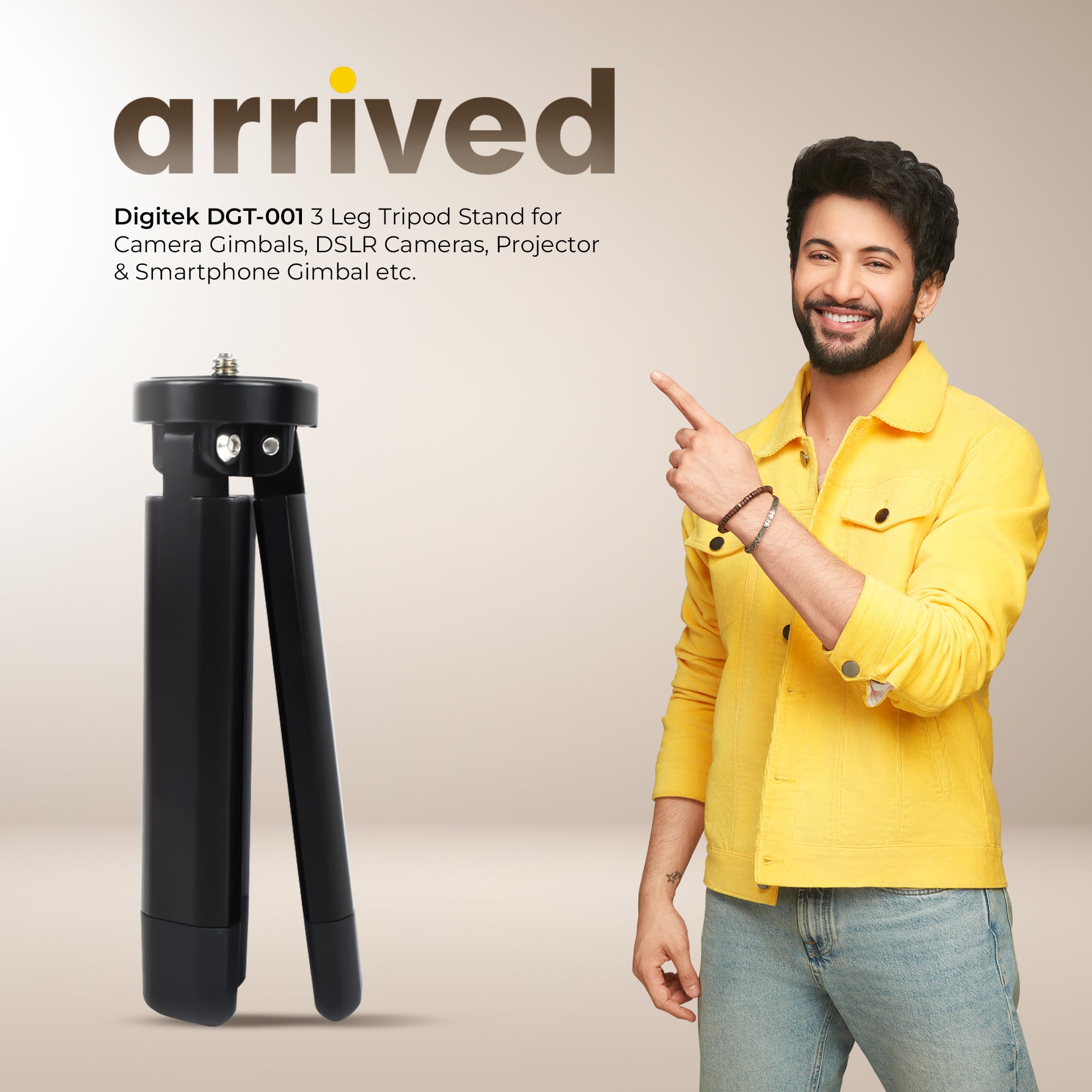 Digitek 3-LEG Gimbal Stand – Stable Support for Your Camera Gear (DGT-001)
